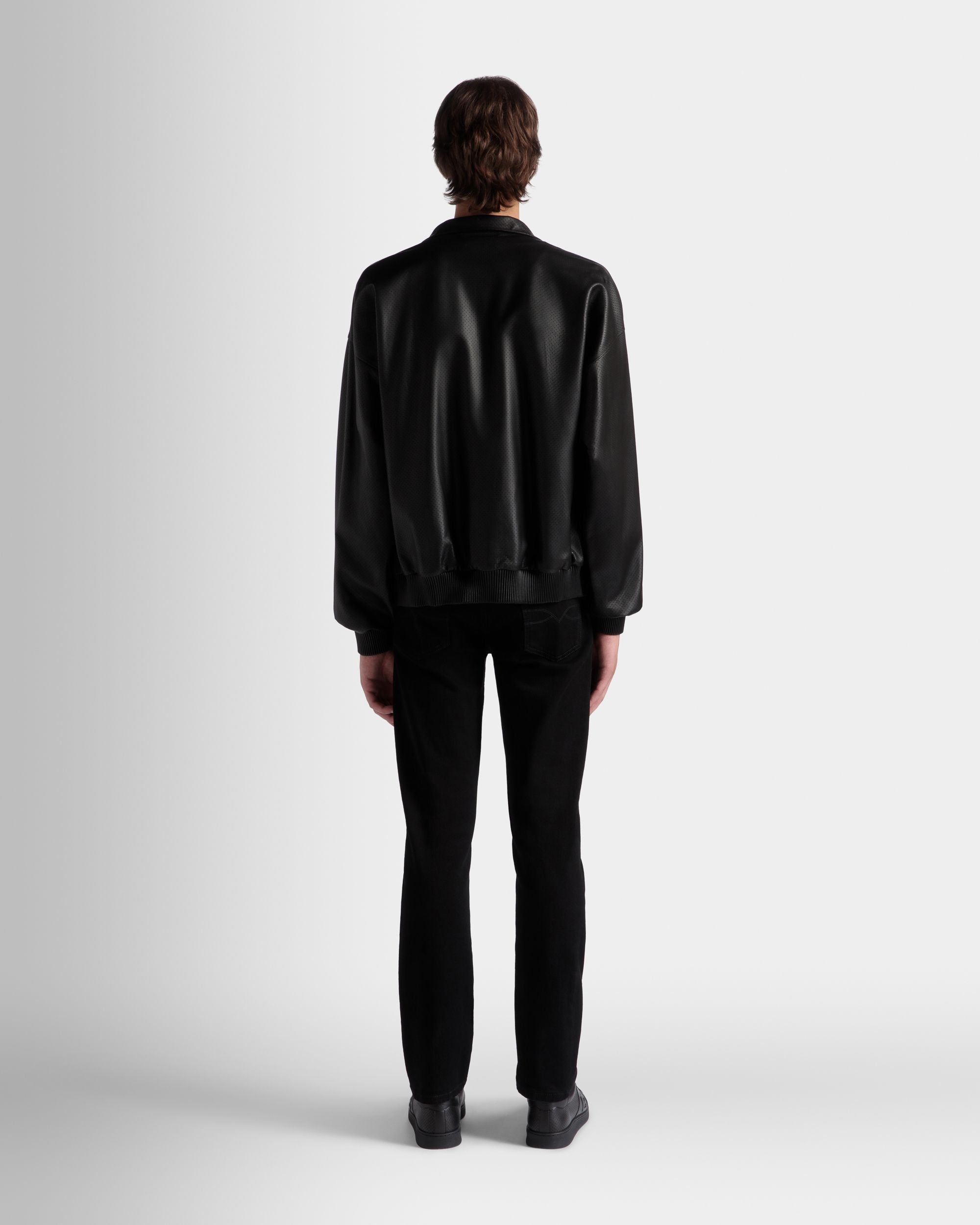 Bally Global - Adrien Brody Travel Collection Blouson In Black Leather - Negro