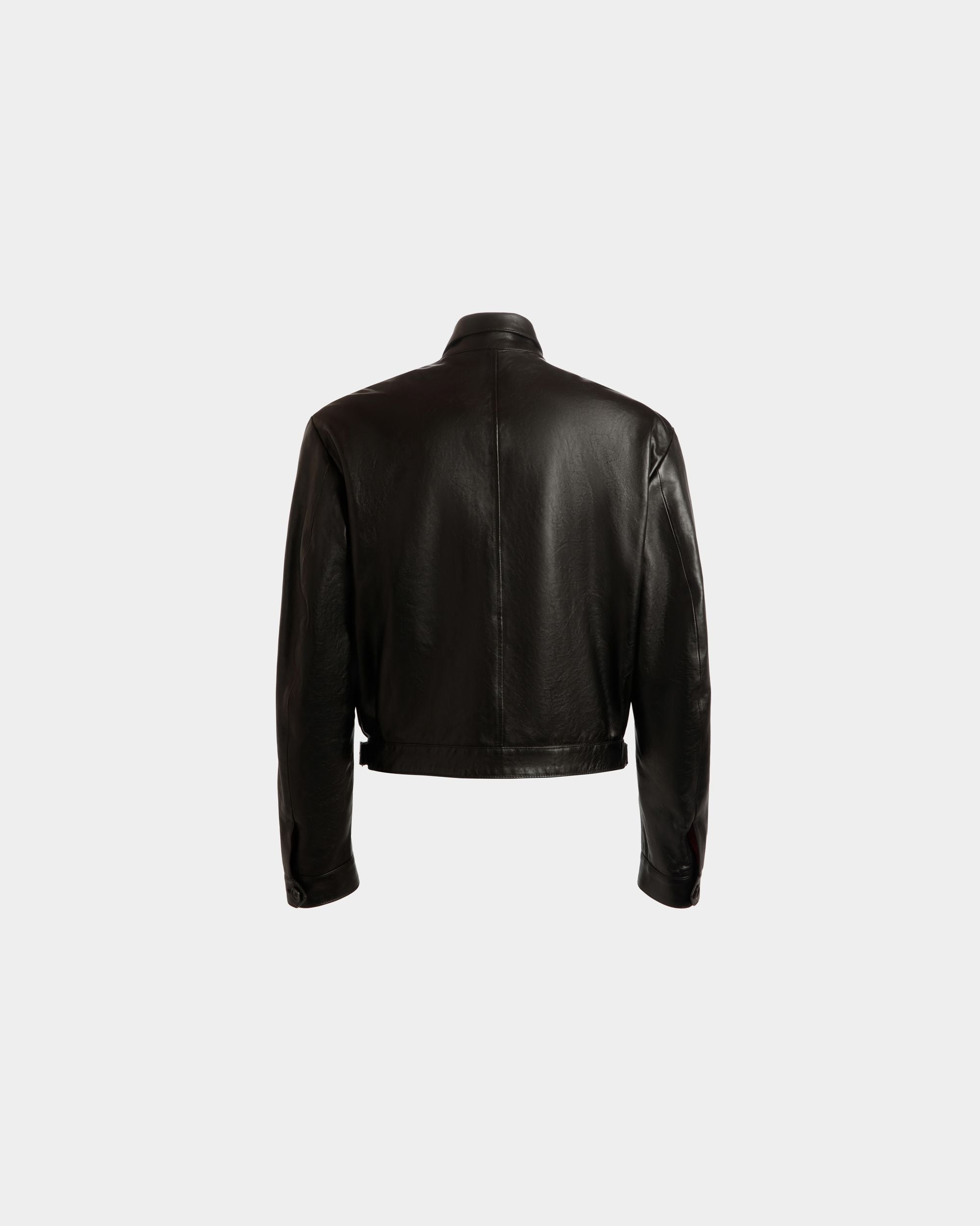 Bally Global - Shirt Jacket In Black Leather - Negro