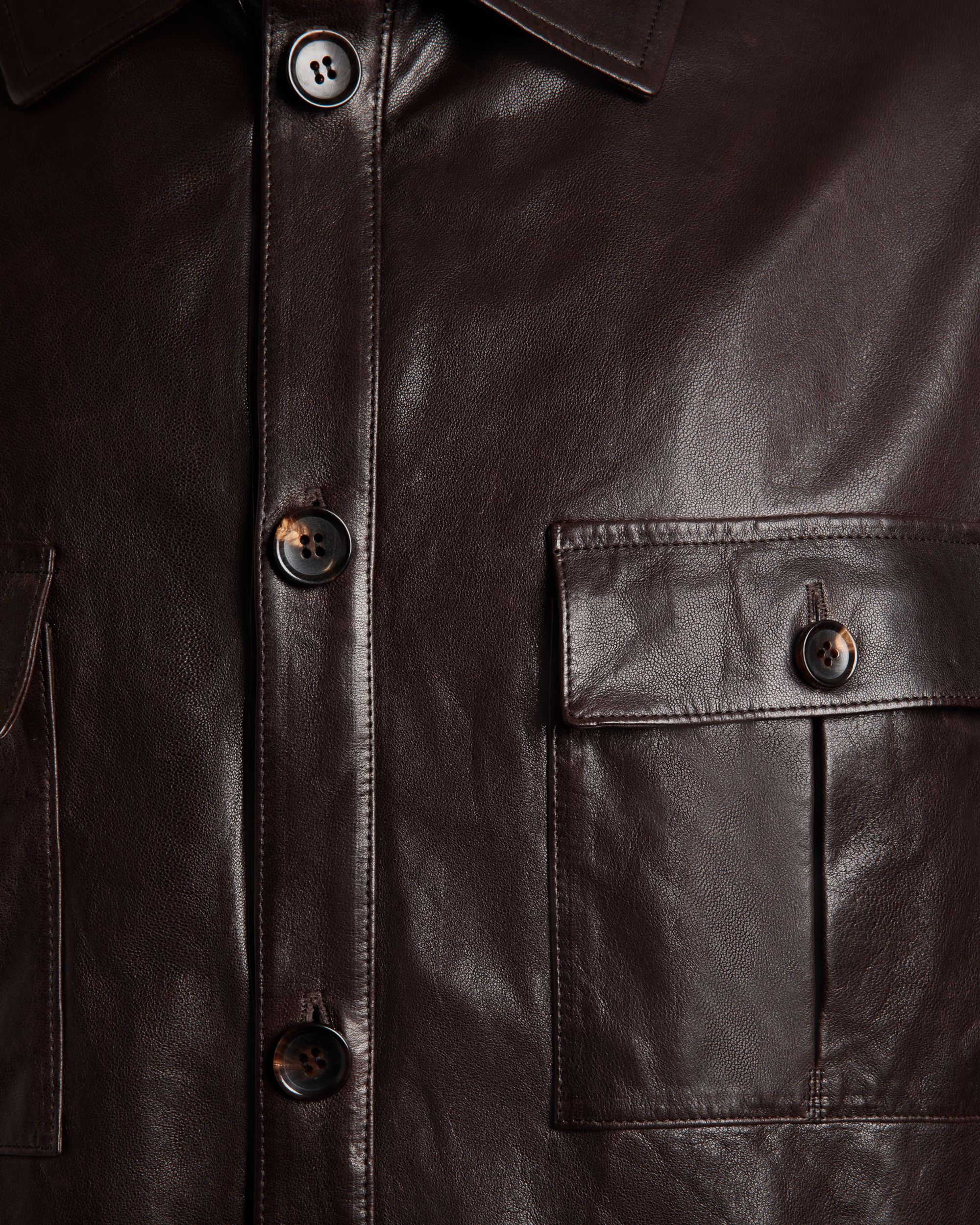 Bally Global - Saharan Jacket in Ebano Leather - Brown