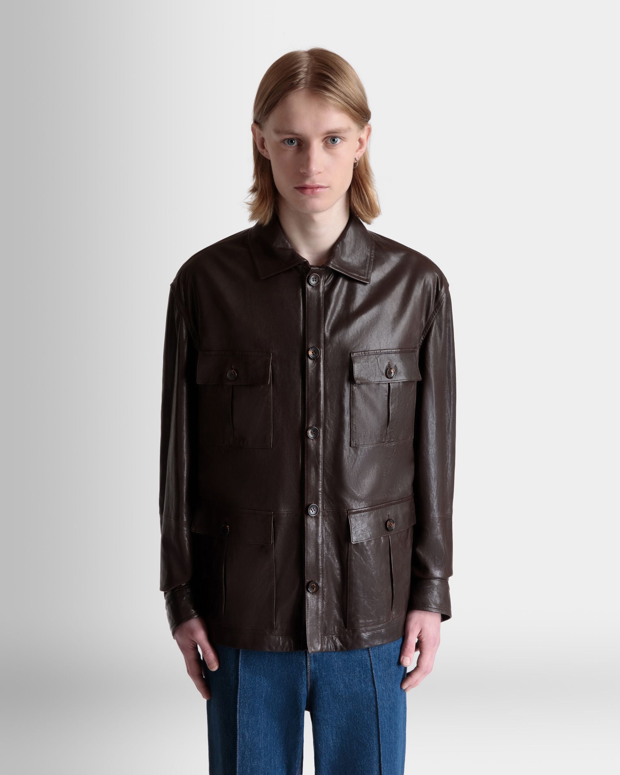 Bally Global - Saharan Jacket in Ebano Leather - Brown