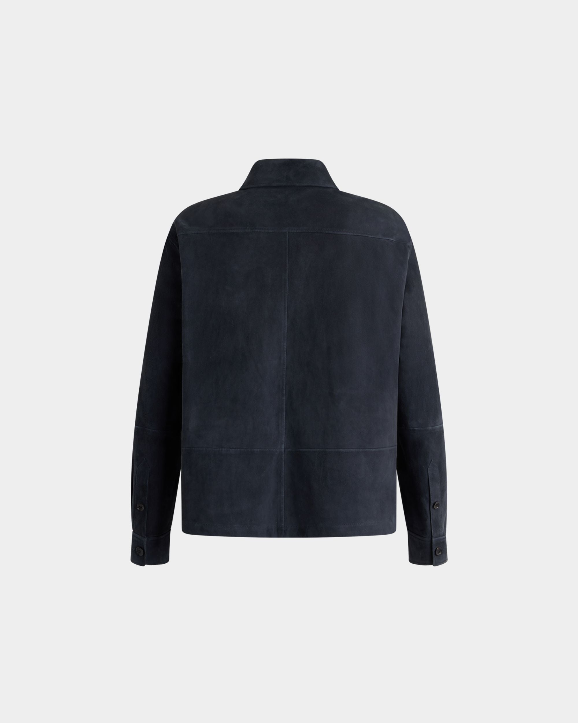 Bally Global - Saharan Jacket in Navy Blue Suede - Blue