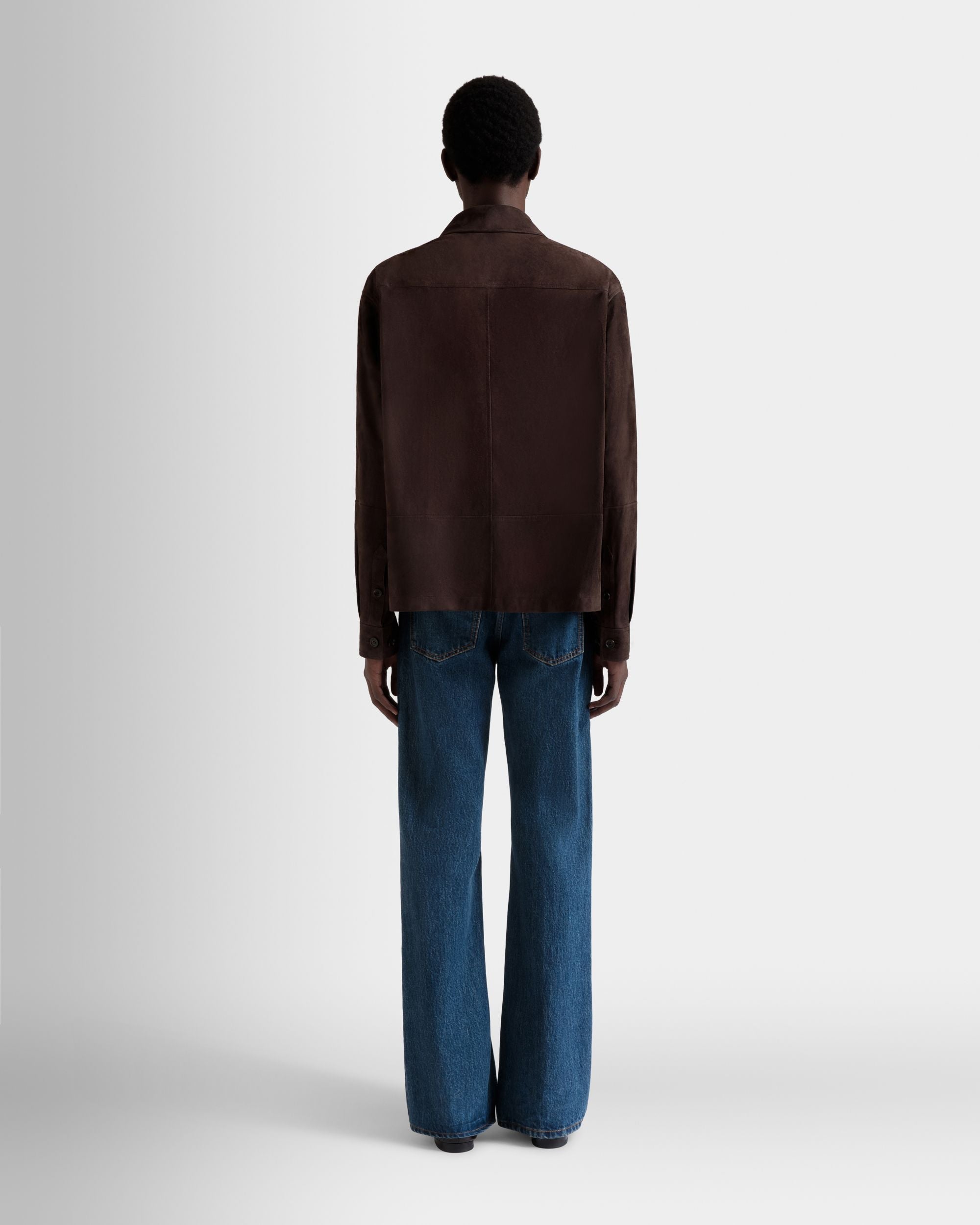 Bally Global - Safari Jacket in Ebano Suede - Brown