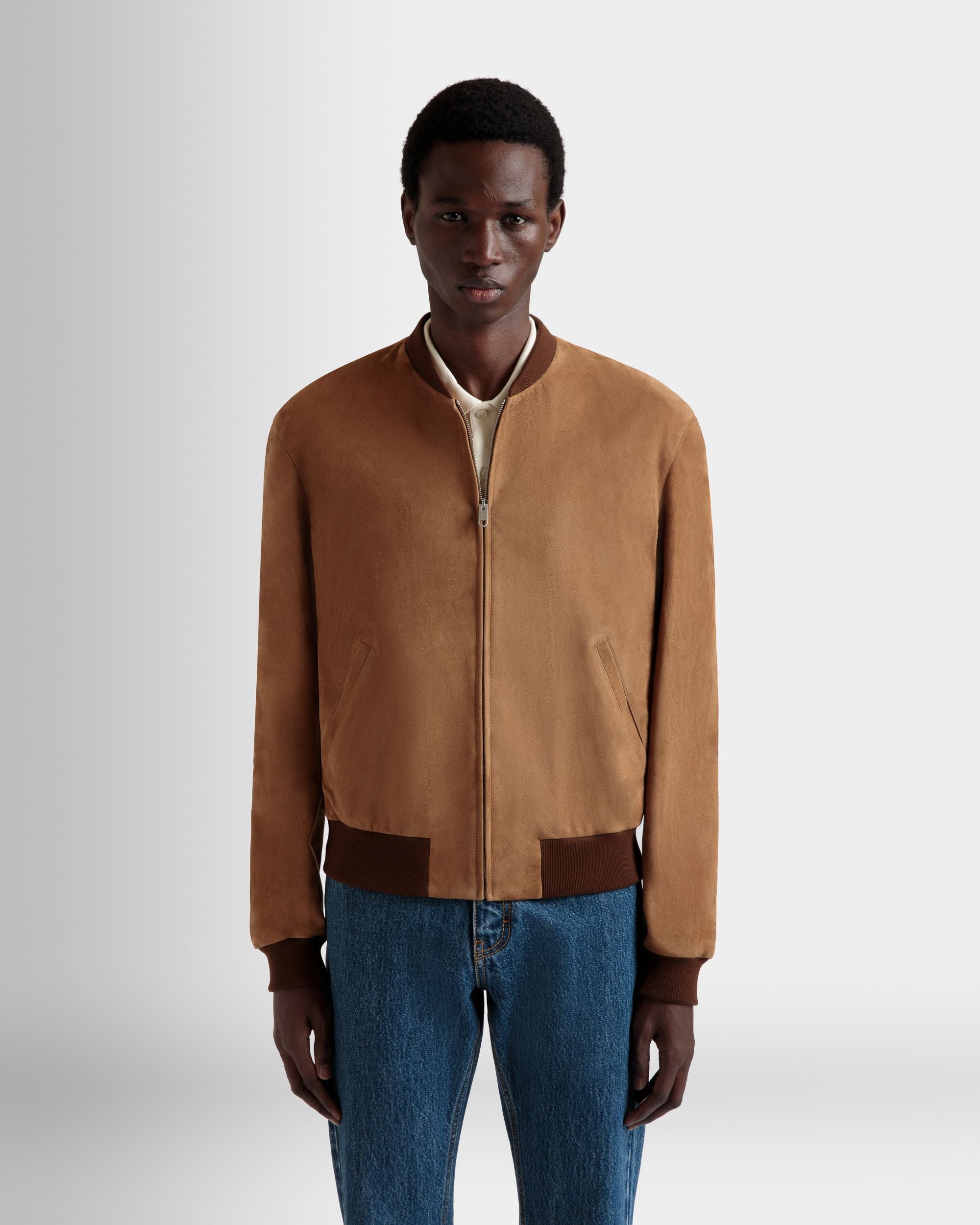 Bally Global - Bómber De Ante Marrón - Marrón