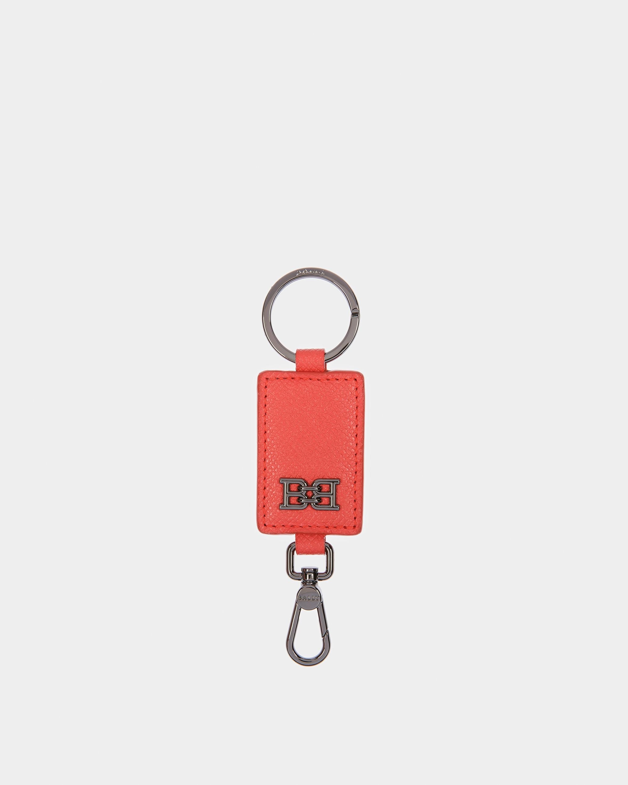 Bally Global - Bhary B-Chain Detail Leather Key Holder In Orange - Naranja