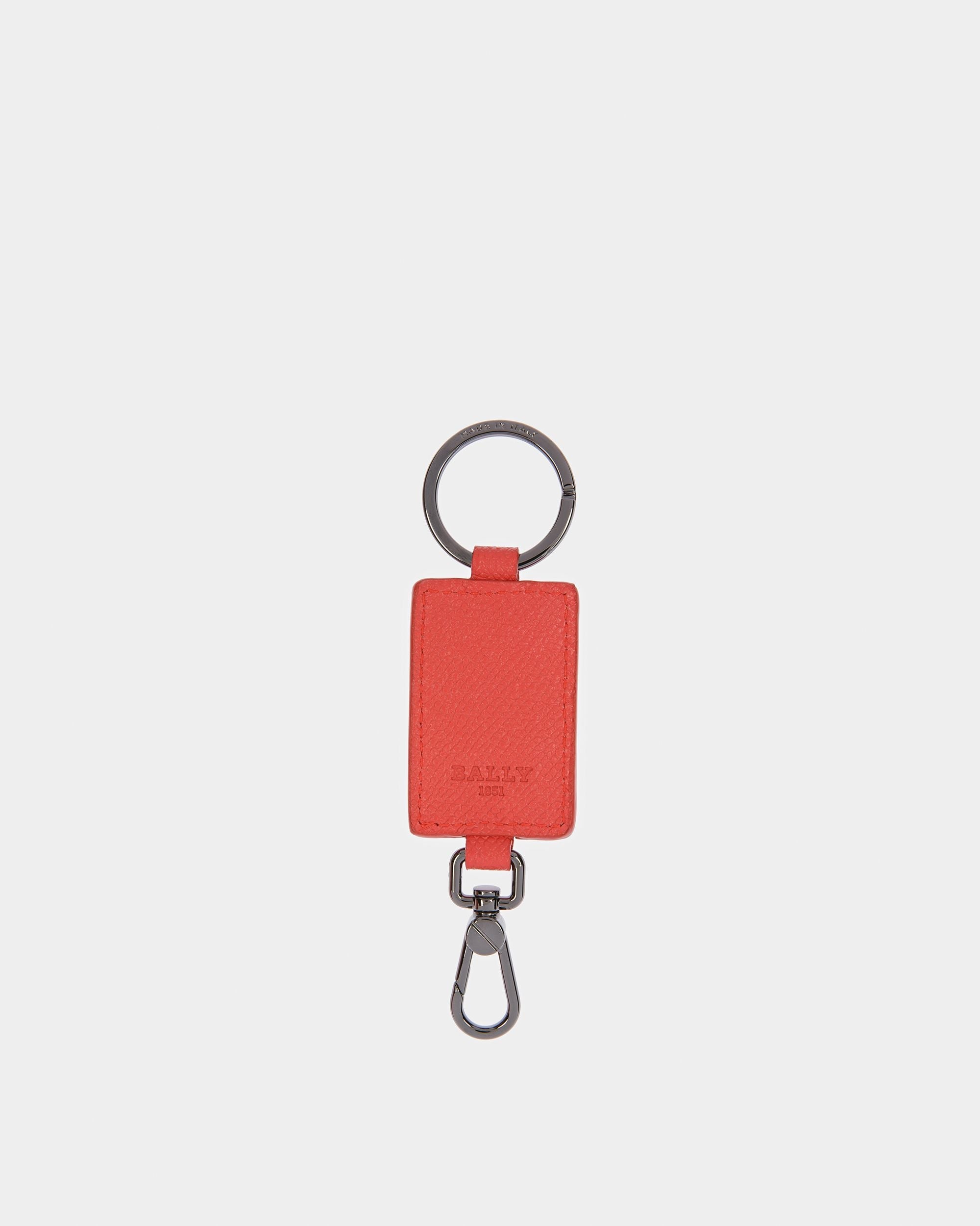 Bally Global - Bhary B-Chain Detail Leather Key Holder In Orange - Naranja