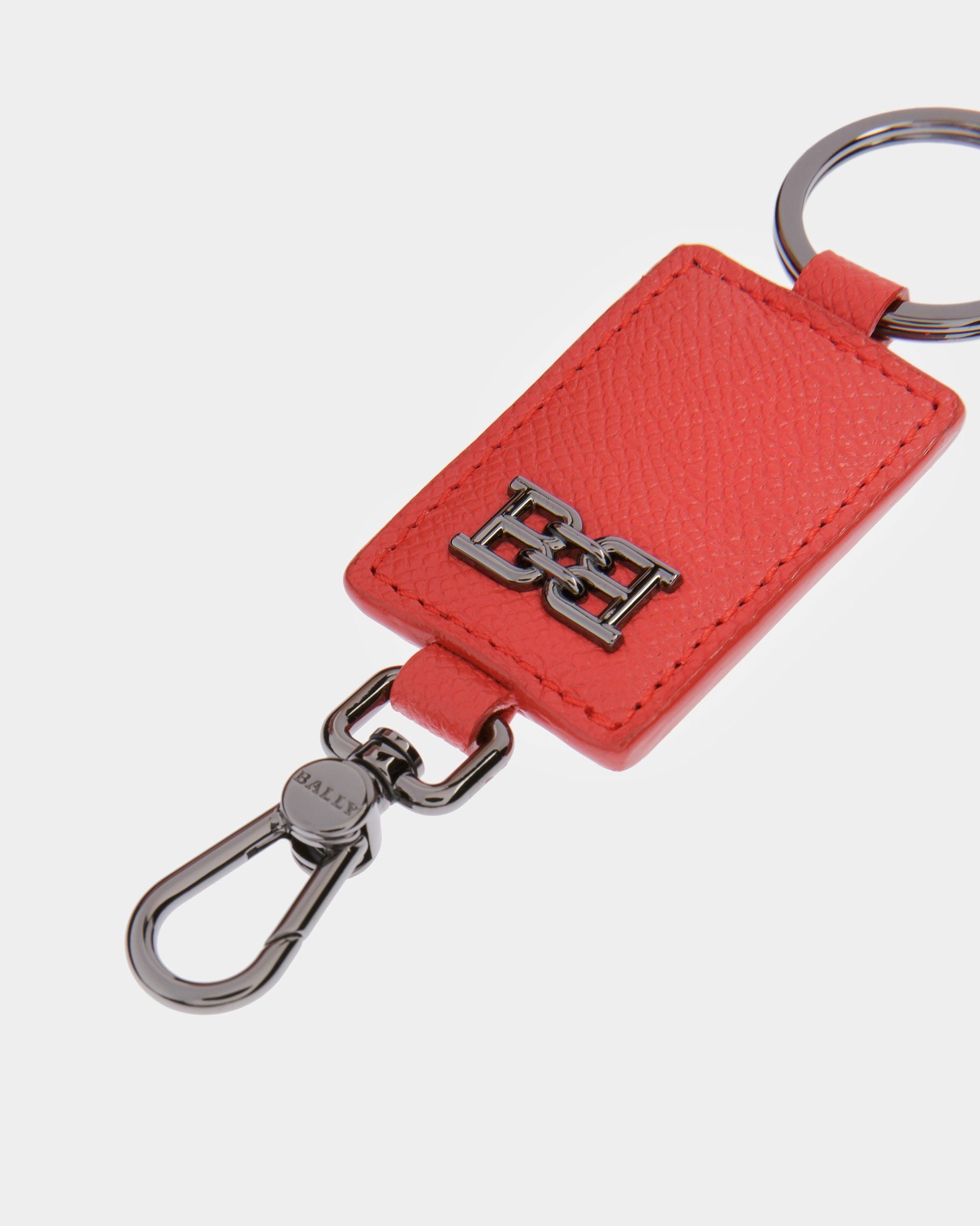 Bally Global - Bhary B-Chain Detail Leather Key Holder In Orange - Naranja