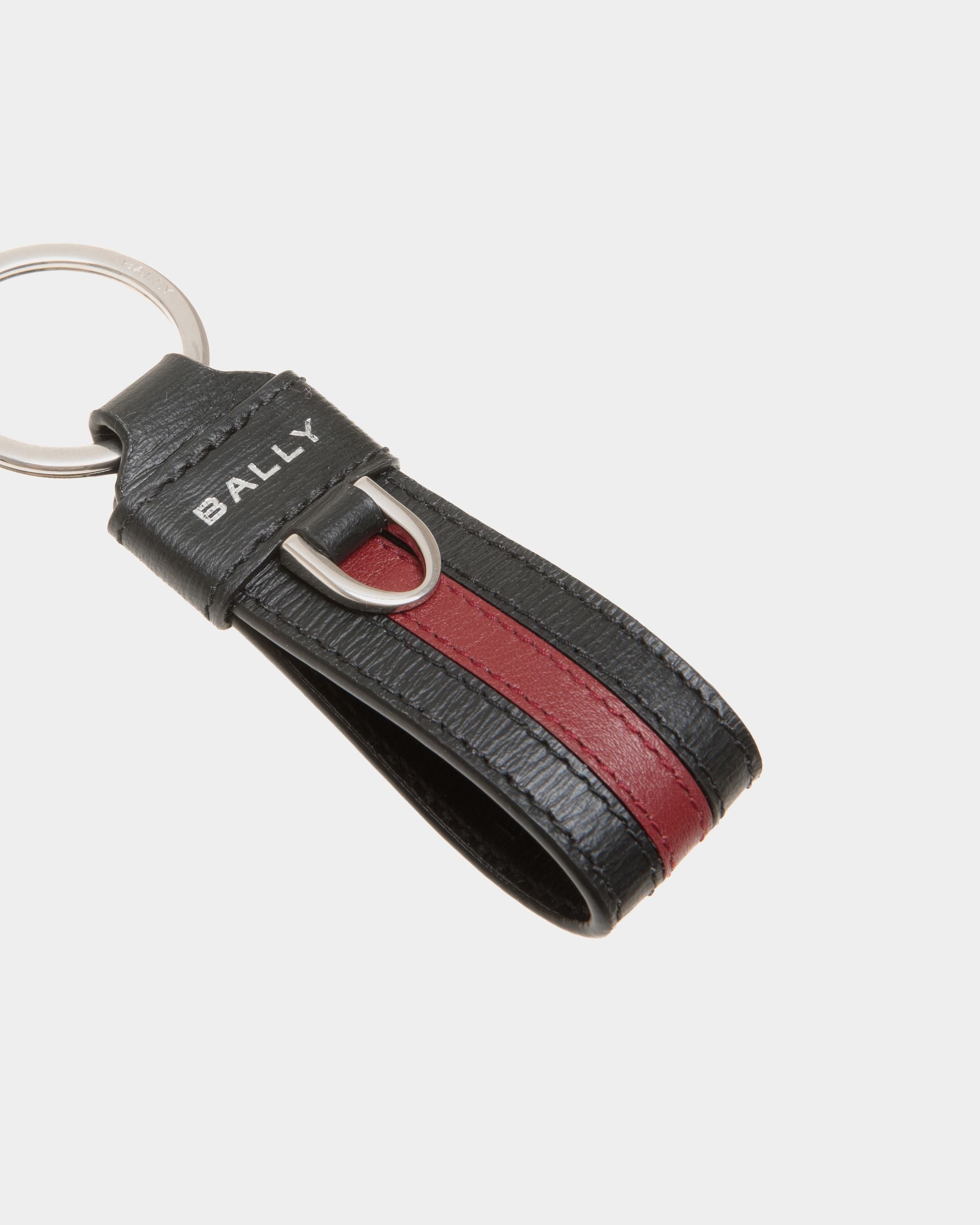 Bally Global - Ribbon Keychains In Black Leather - Black
