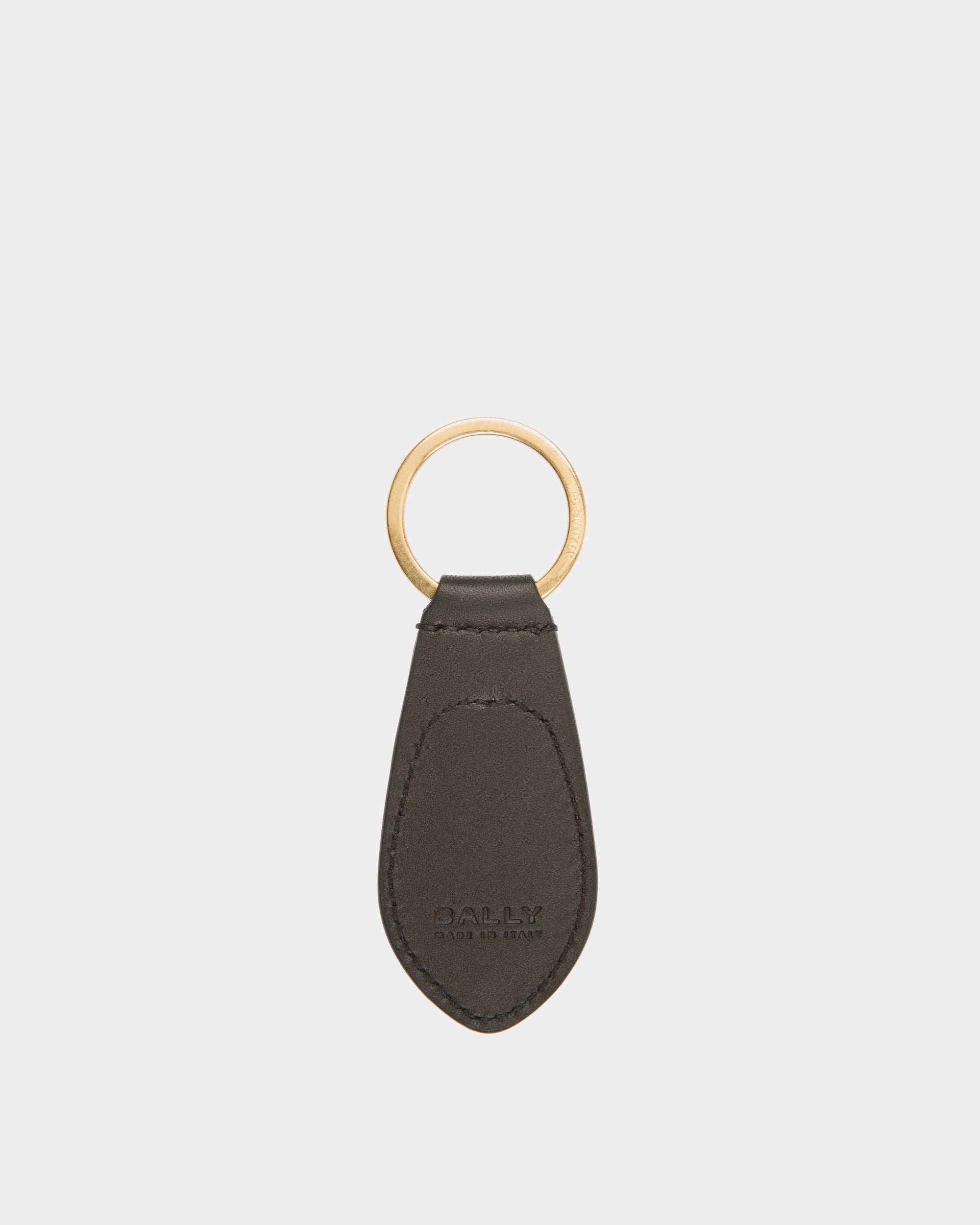 Bally Global - Beckett Keyring In Black Leather - Negro