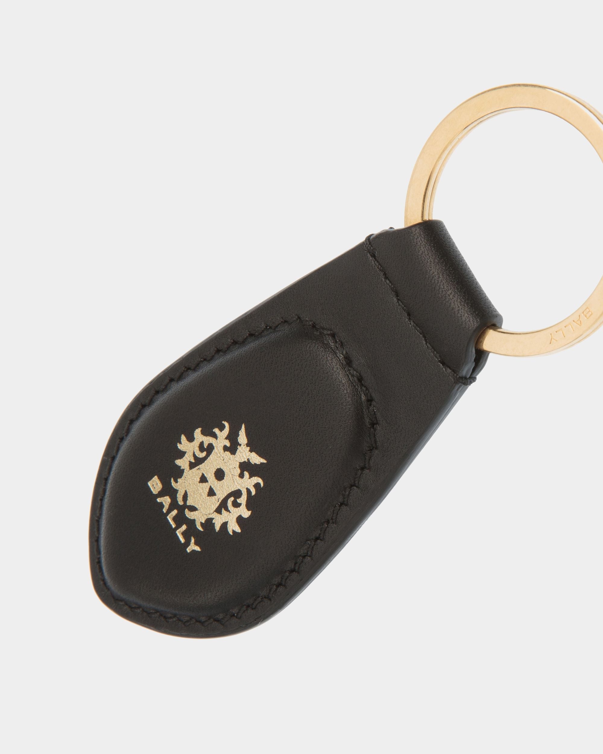 Bally Global - Beckett Keyring In Black Leather - Negro