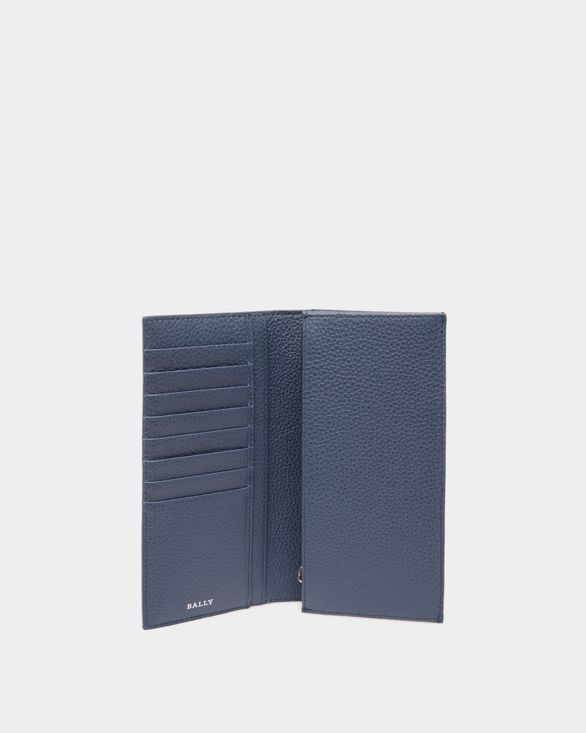 Bally Global - Cartera Continental De Piel Repujada Azul - Azul