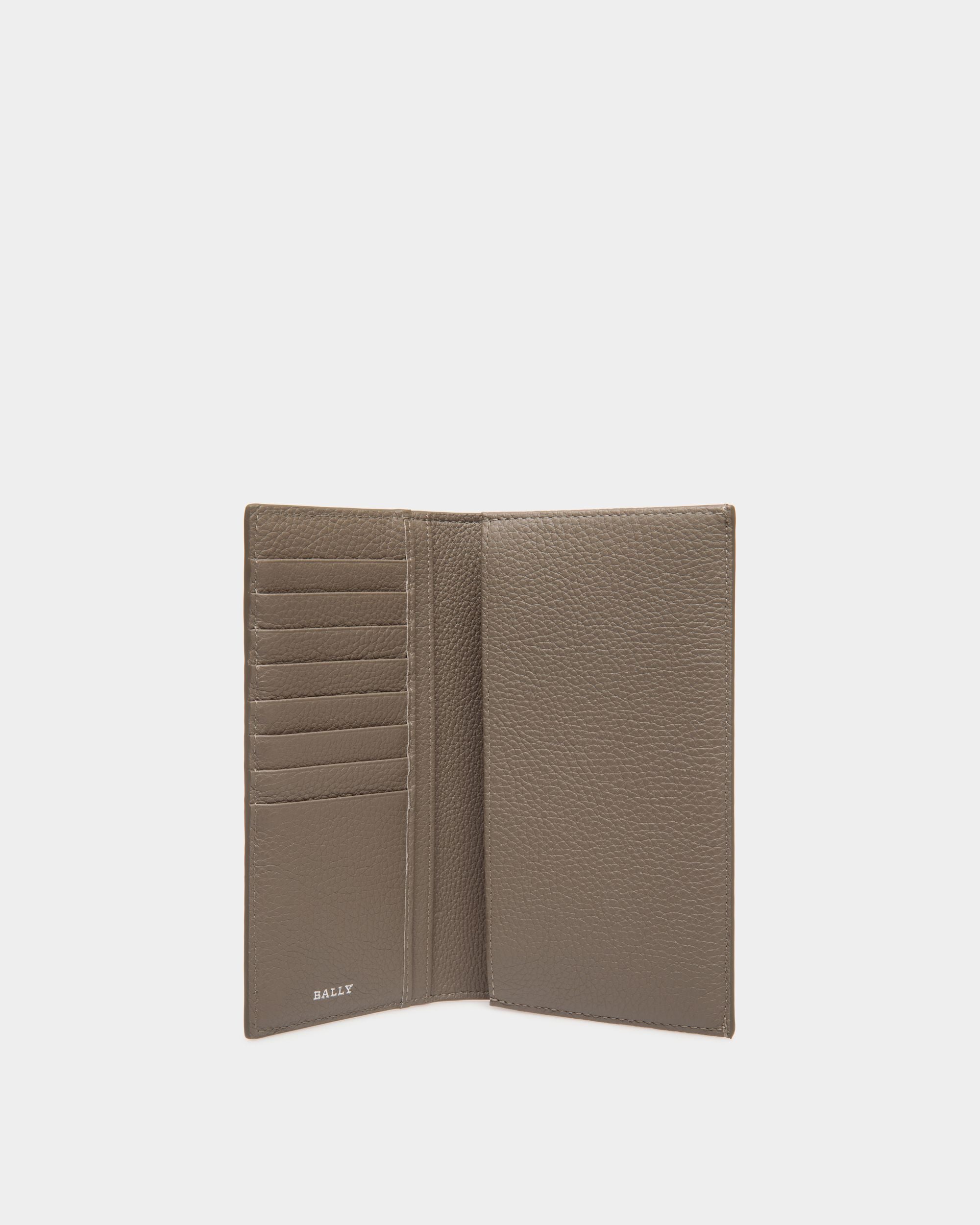 Bally Global - Continental Wallet in Beige Embossed Leather - Grey