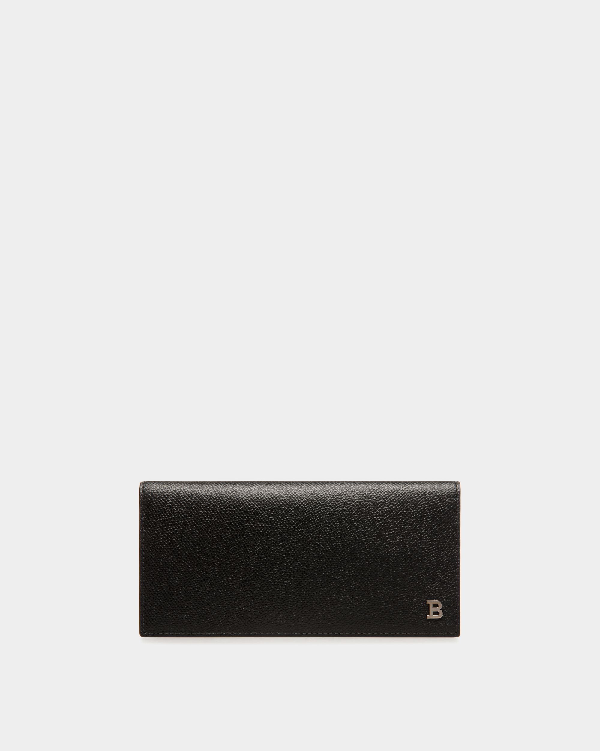 Bally Global - Cartera Continental De Piel Repujada Negra - Negro
