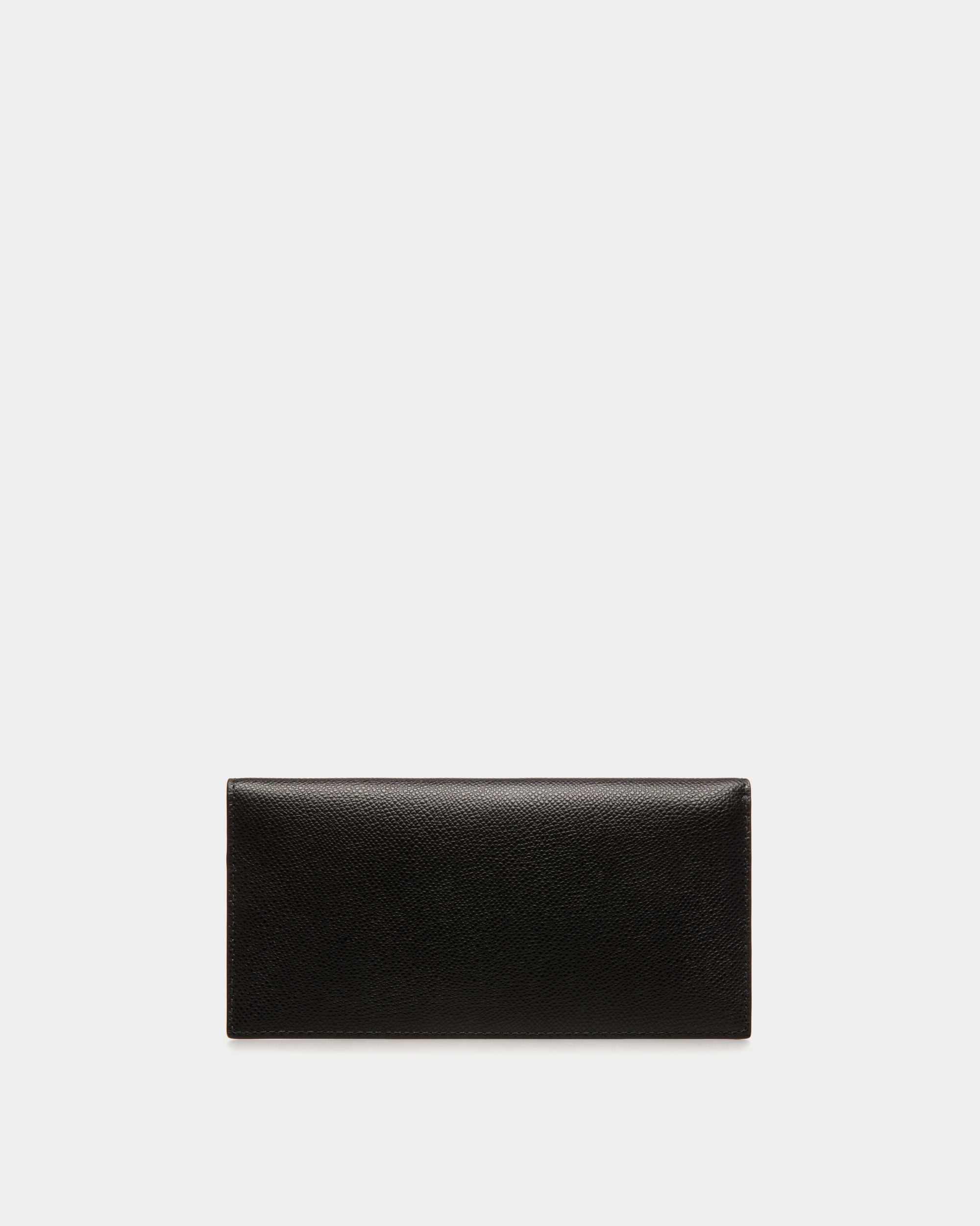 Bally Global - Cartera Continental De Piel Repujada Negra - Negro