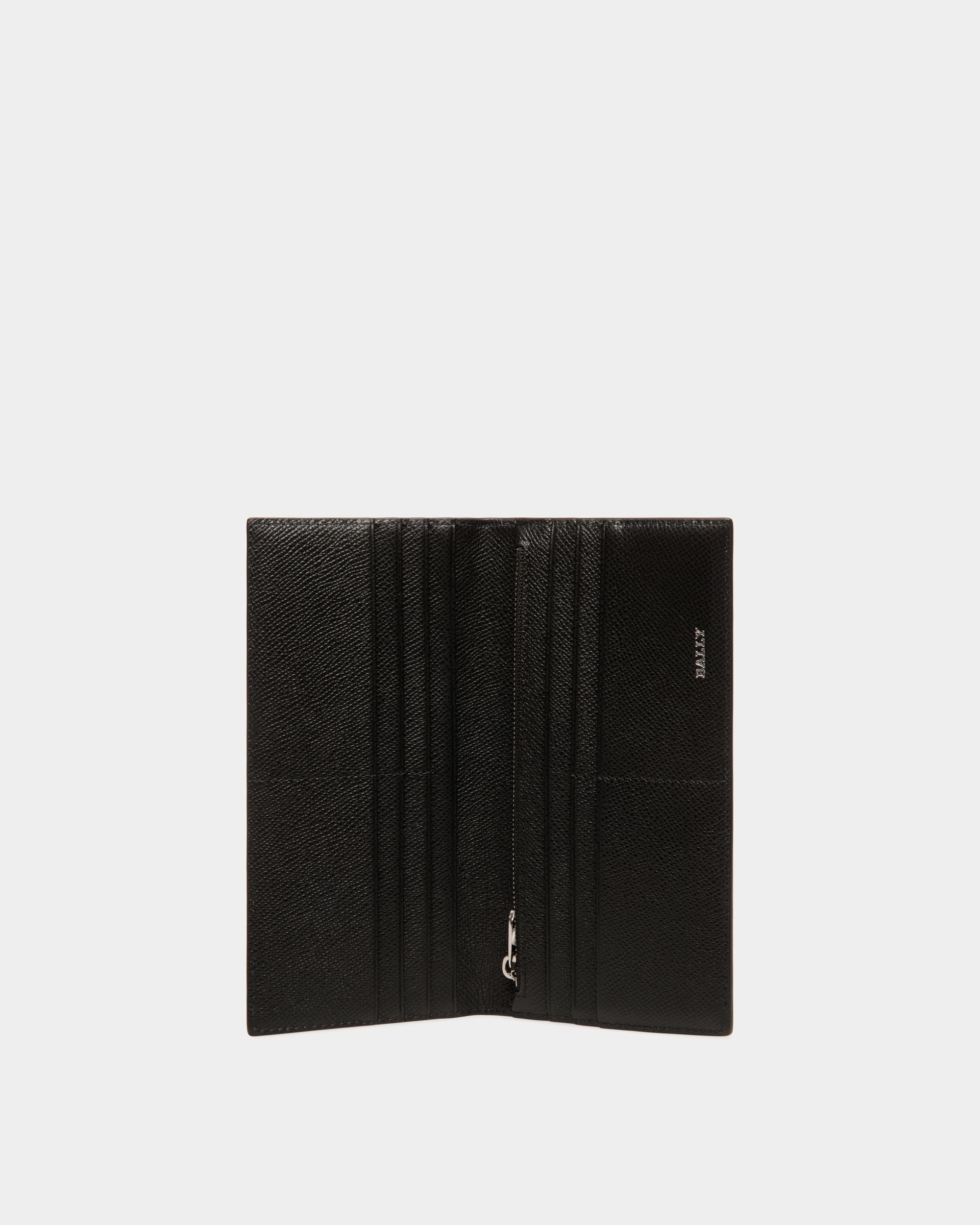 Bally Global - Cartera Continental De Piel Repujada Negra - Negro