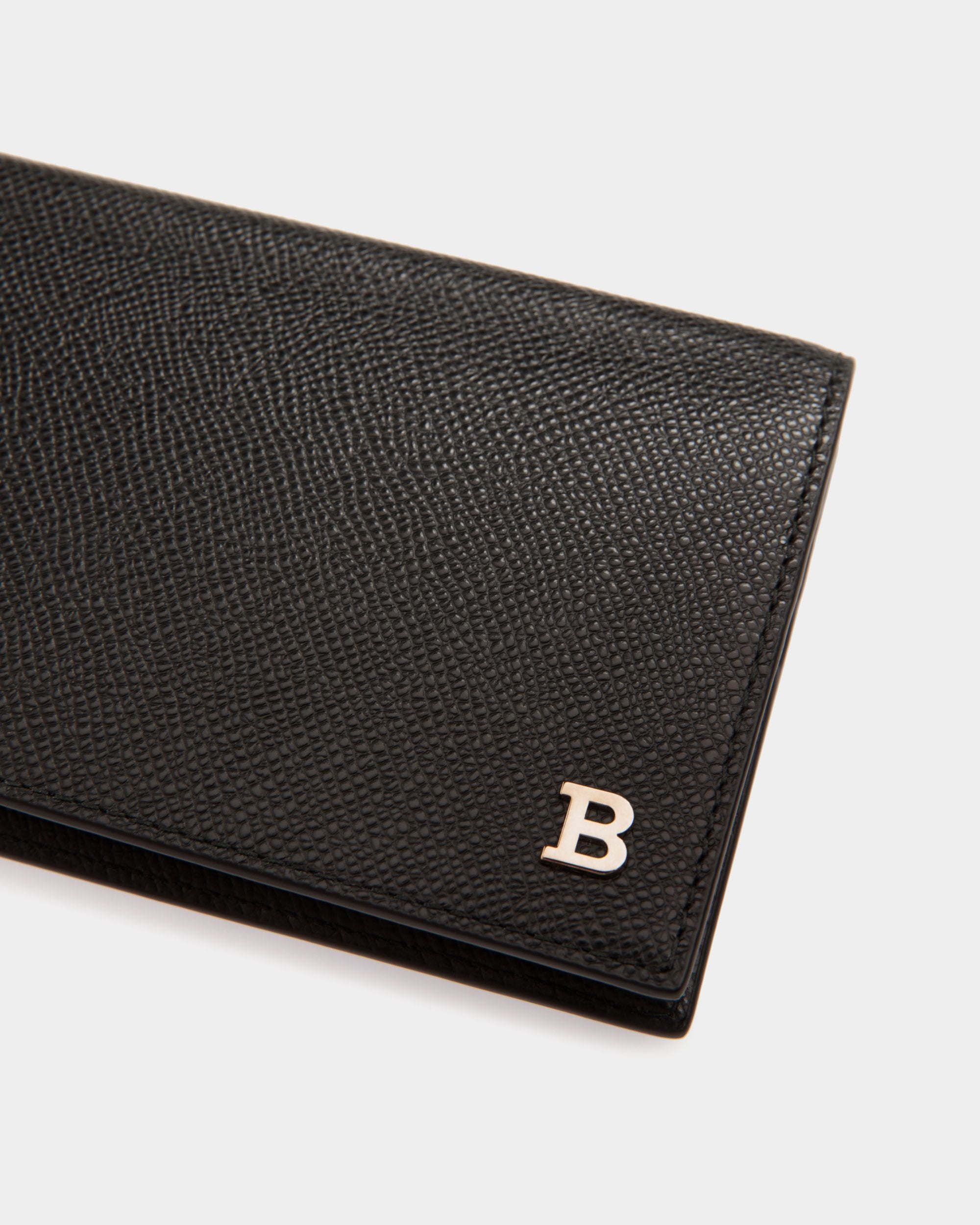 Bally Global - Cartera Continental De Piel Repujada Negra - Negro