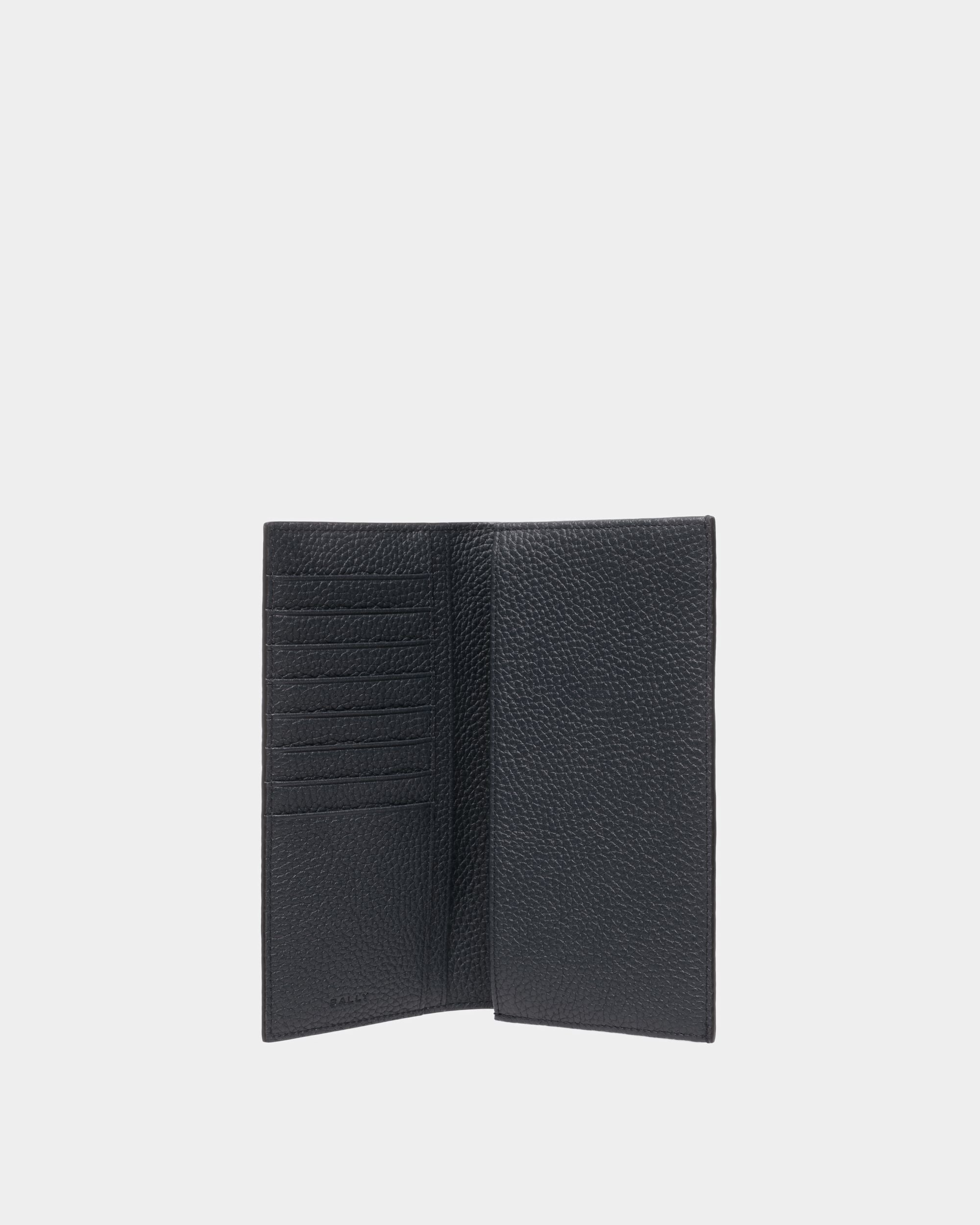 Bally Global - Ribbon Continental Wallet In Midnight Leather - Azul
