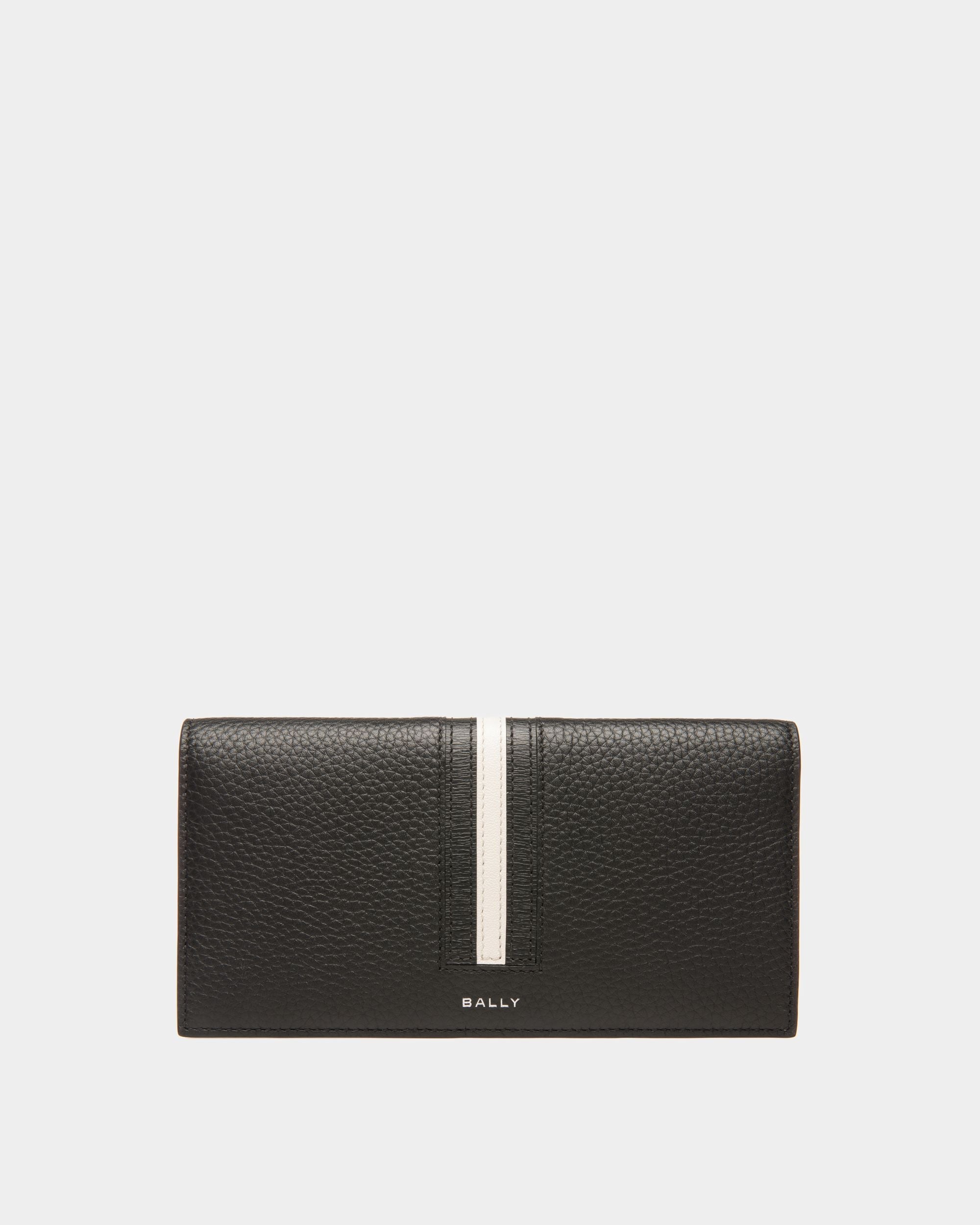 Bally Global - Cartera Continental Ribbon De Piel En Negro - Negro