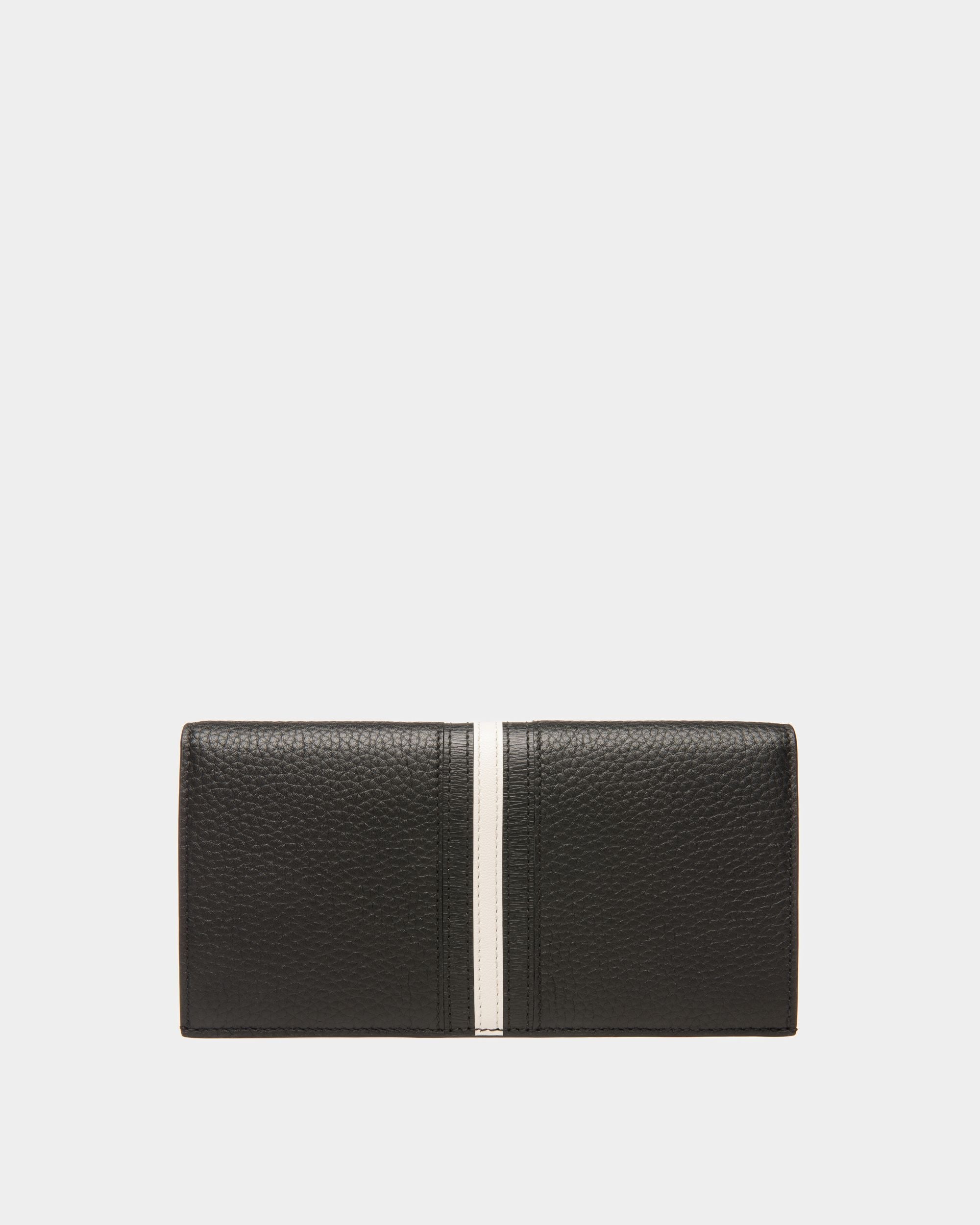 Bally Global - Cartera Continental Ribbon De Piel En Negro - Negro