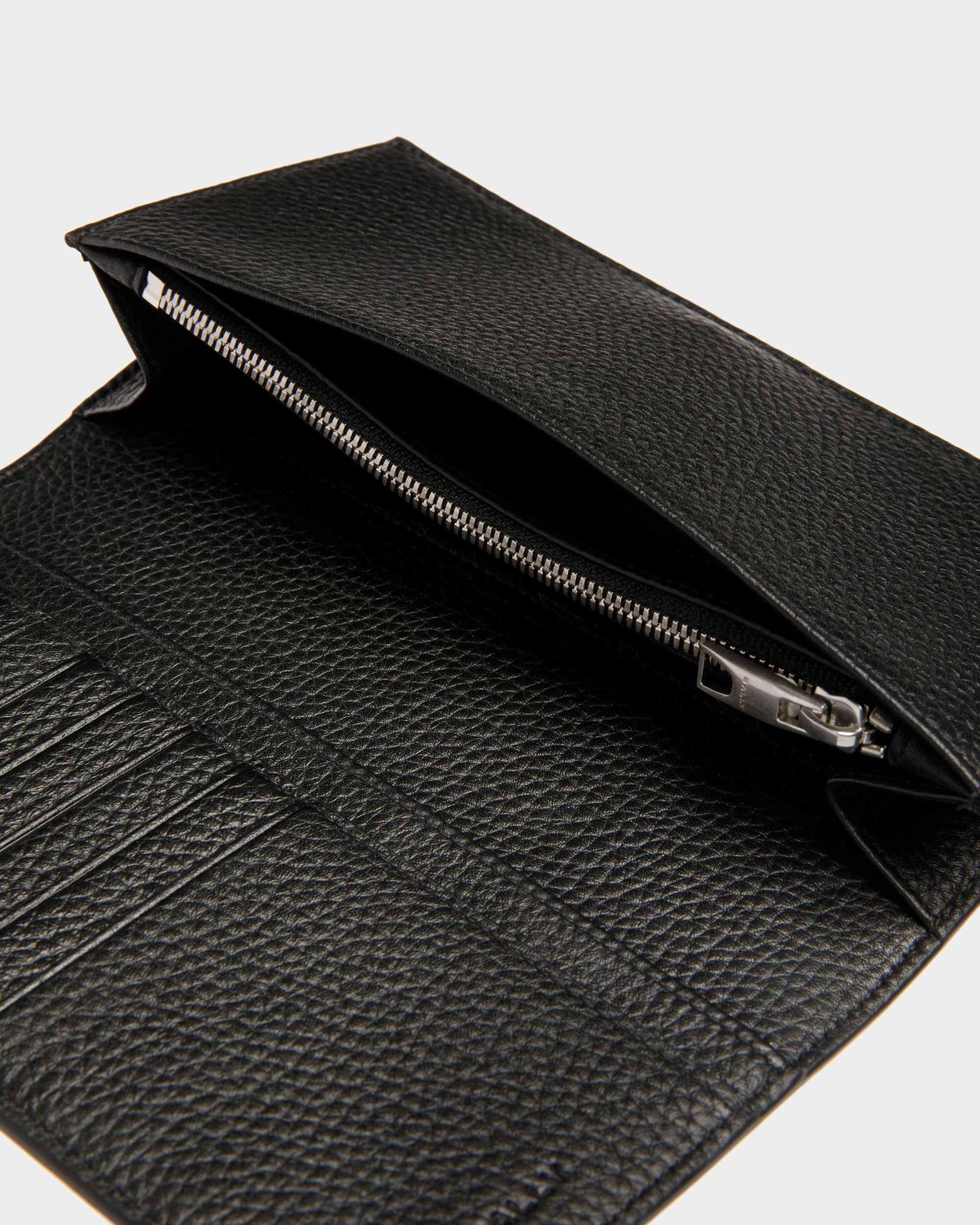 Bally Global - Cartera Continental Ribbon De Piel En Negro - Negro