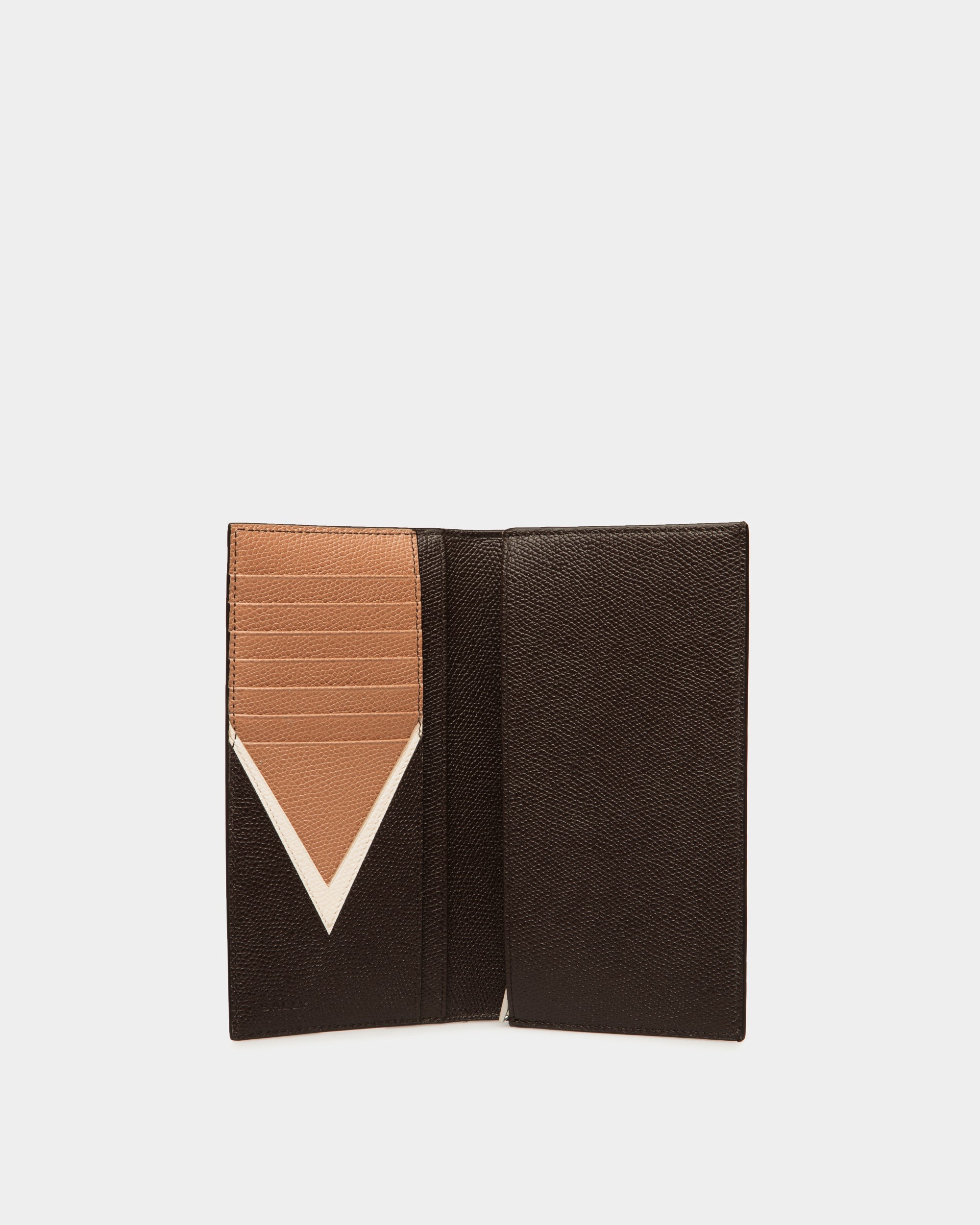 Bally Global - Flag Continental Wallet in Ebano Leather - Marrón