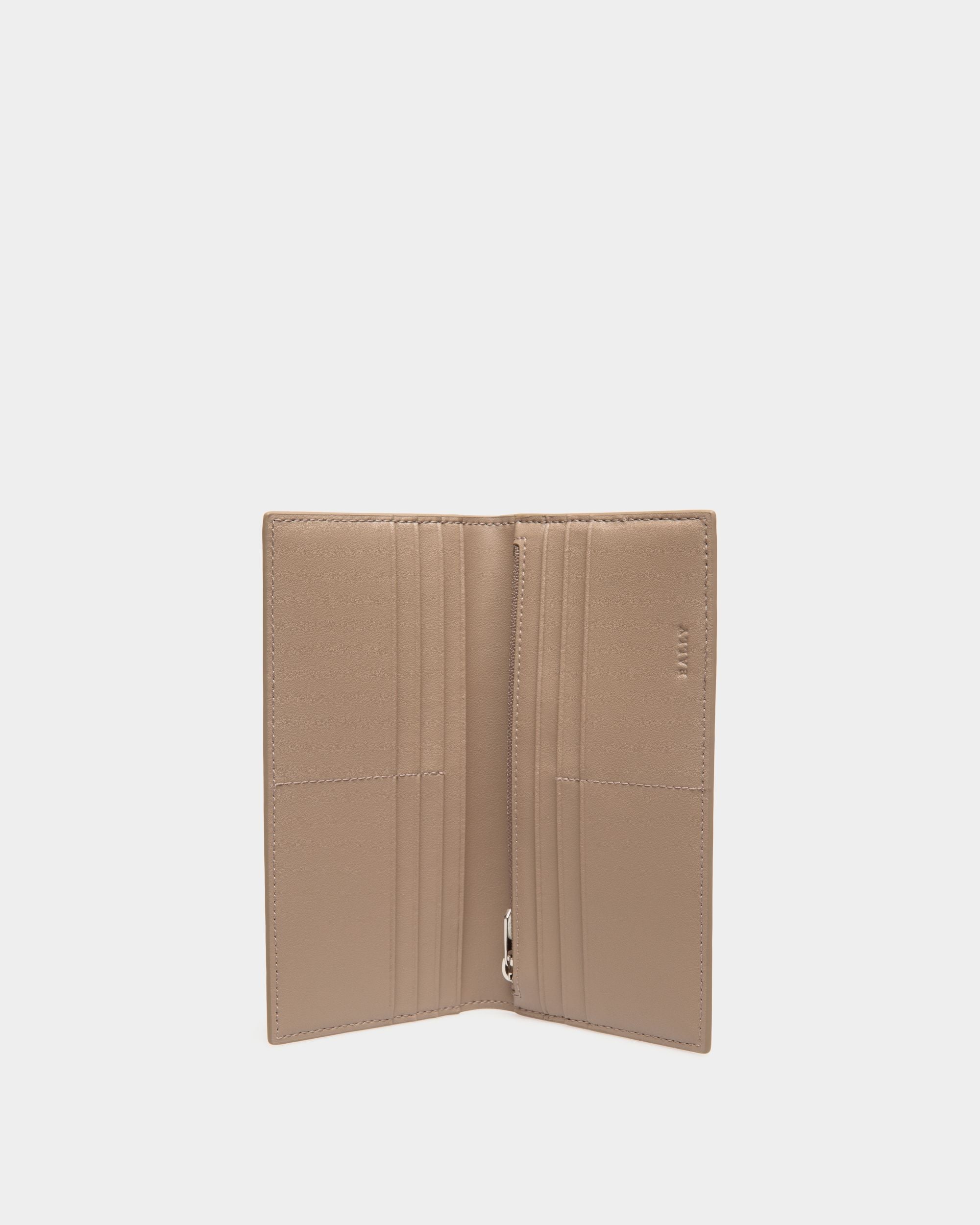 Bally Global - Cartera Continental De Piel Repujada Beige - Grey
