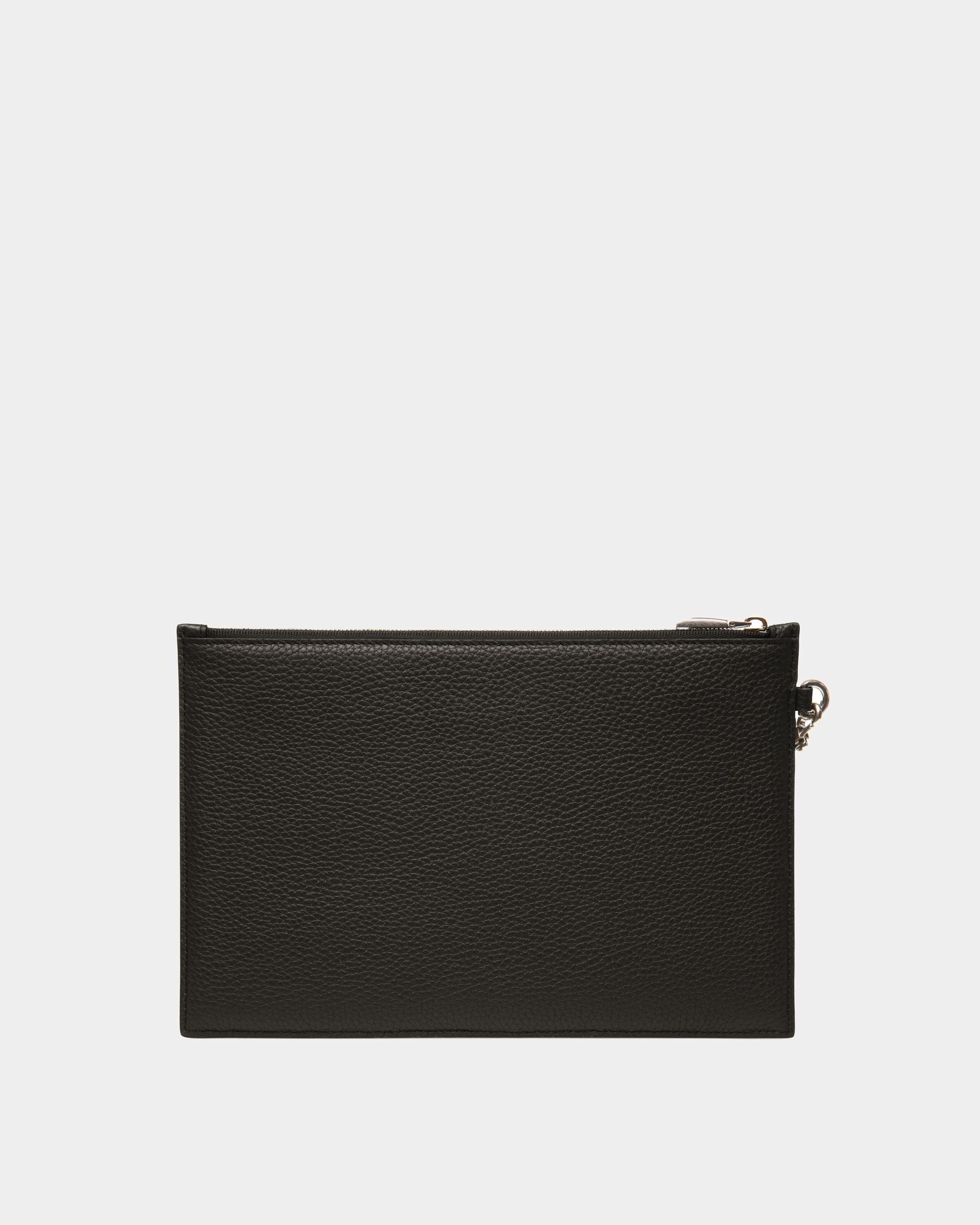 Bally Global - Ribbon Necessaire In Black Leather - Negro
