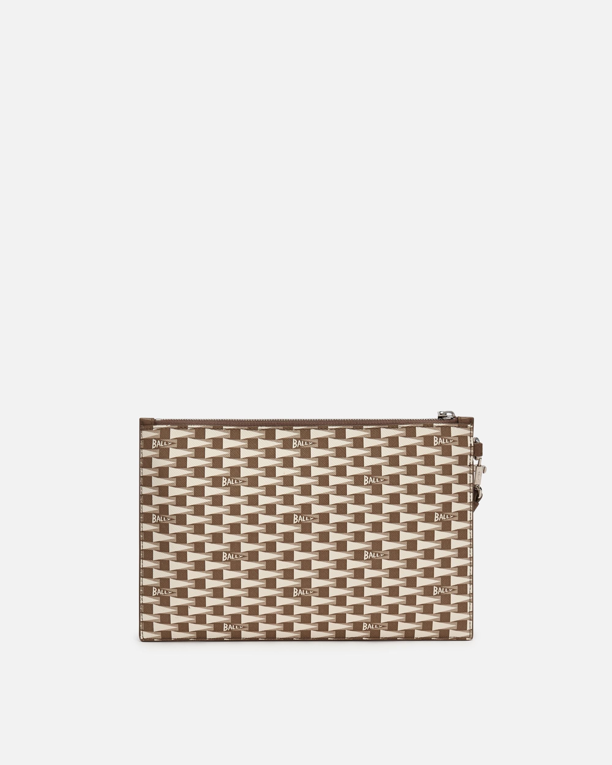 Bally Global - Sac Enveloppe Pennant En TPU - Beige