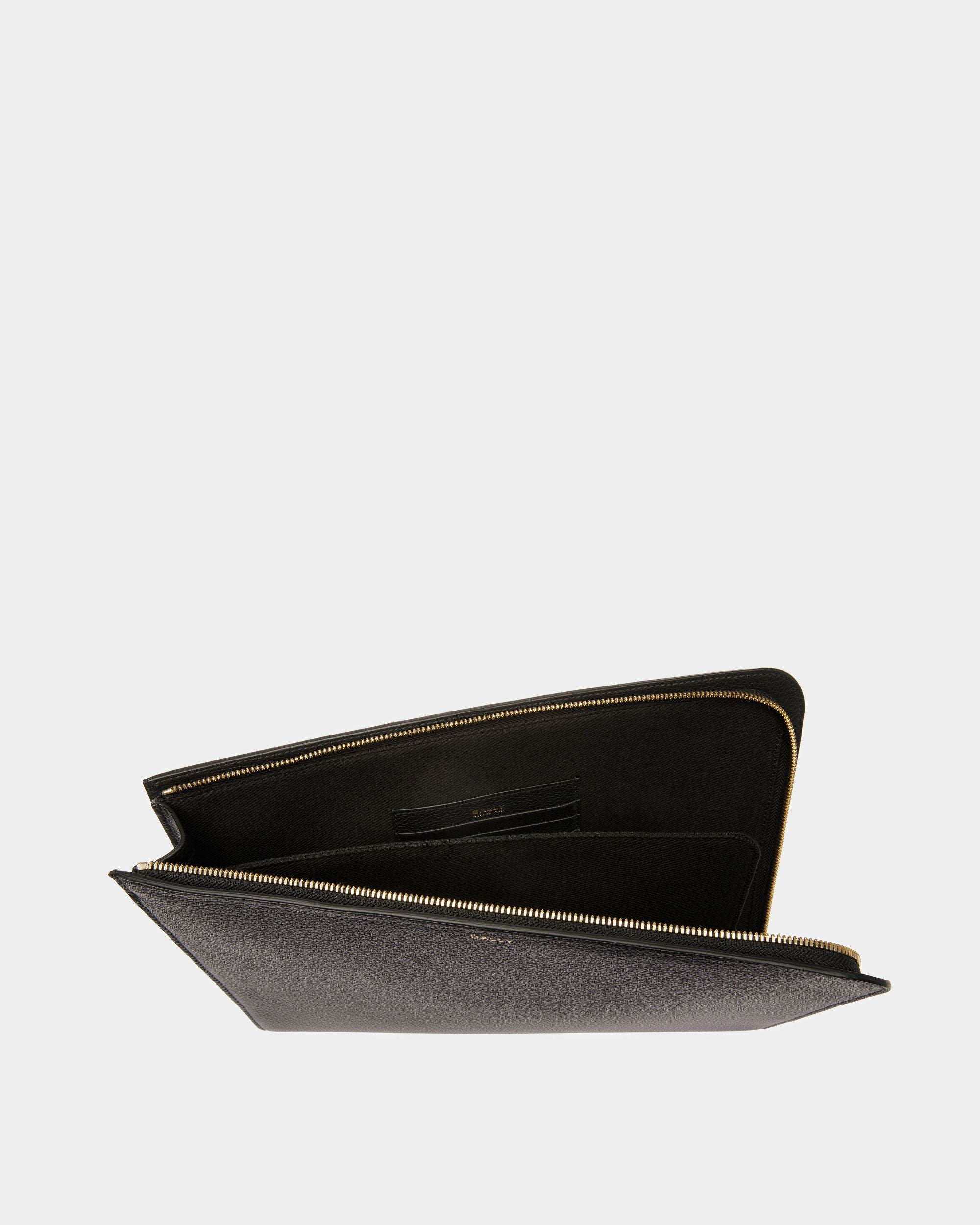 Bally Global - Tech Folio In Black Leather - Black