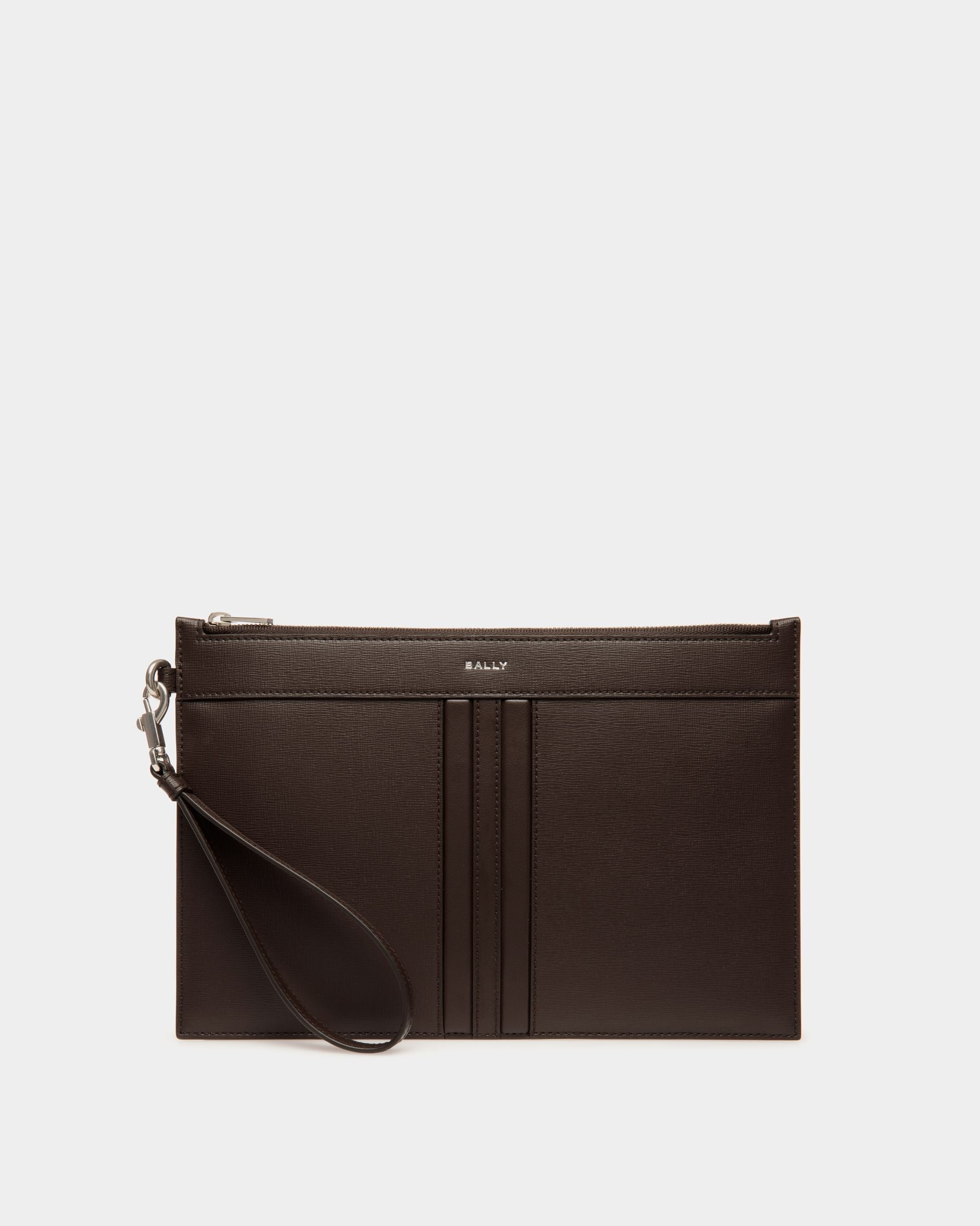Bally Global - Pochette Mythos De Piel Reciclada Ébano - Marrón