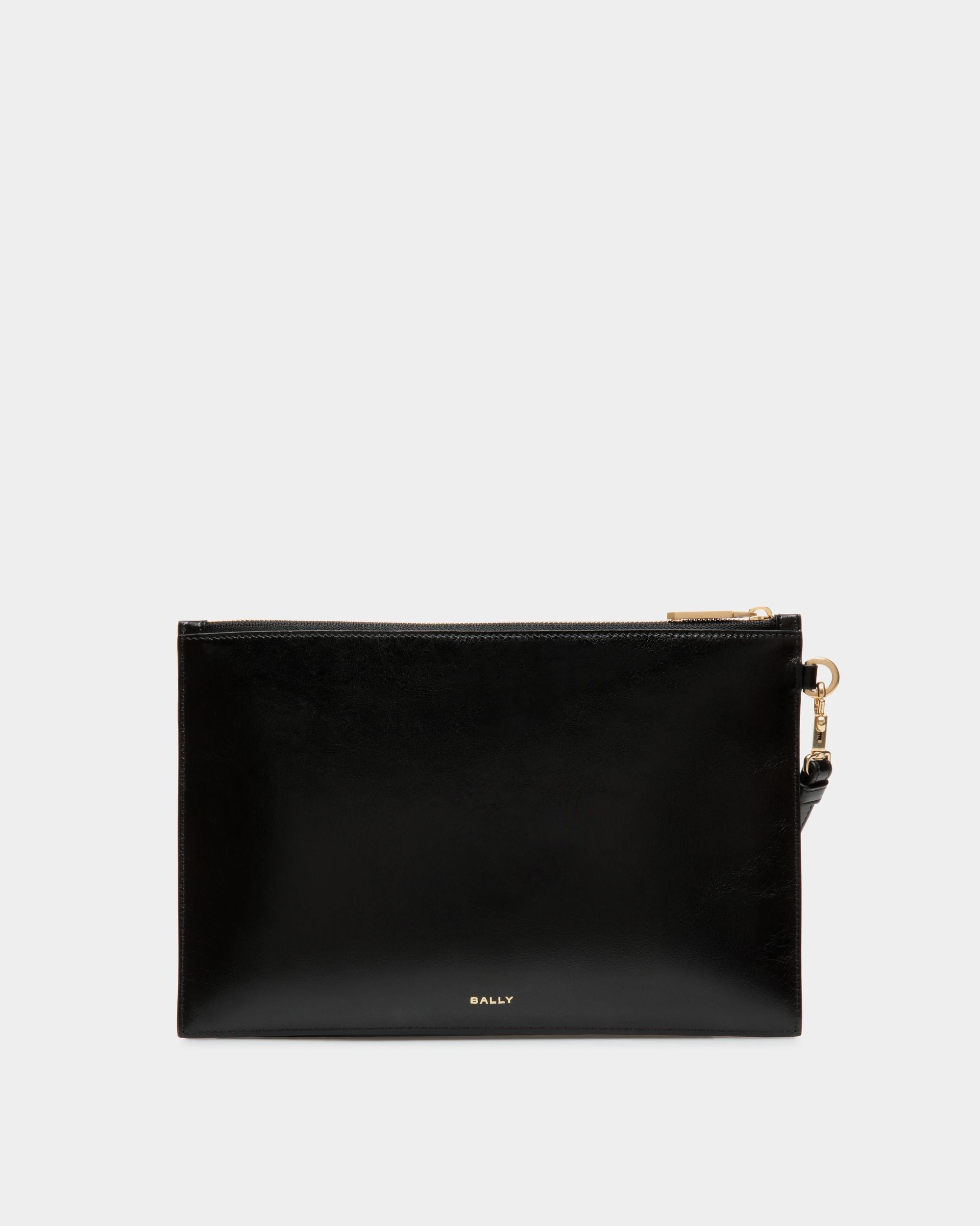 Bally Global - Easy Bally Pochette In Black Leather - Black
