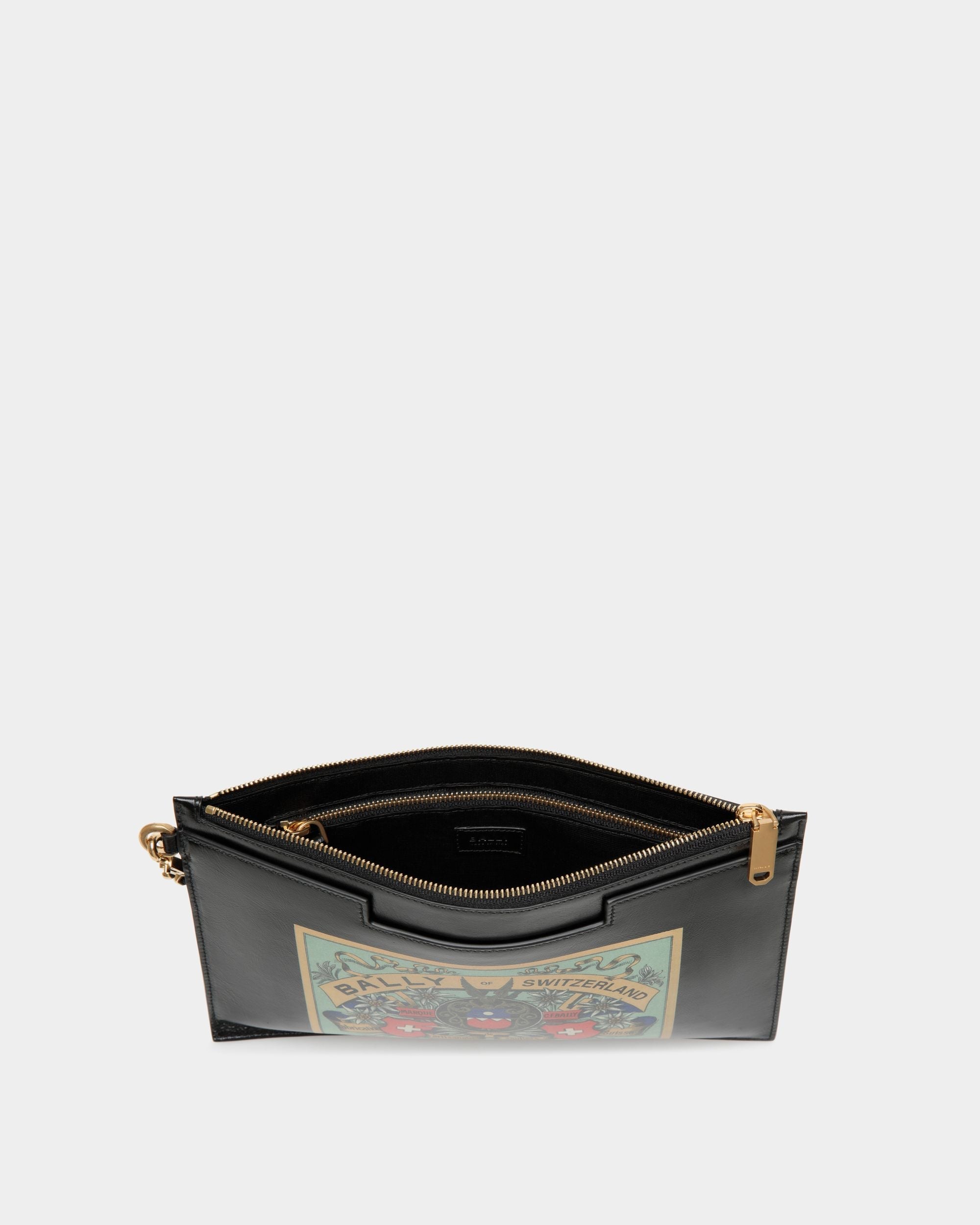 Bally Global - Easy Bally Pochette In Black Leather - Black