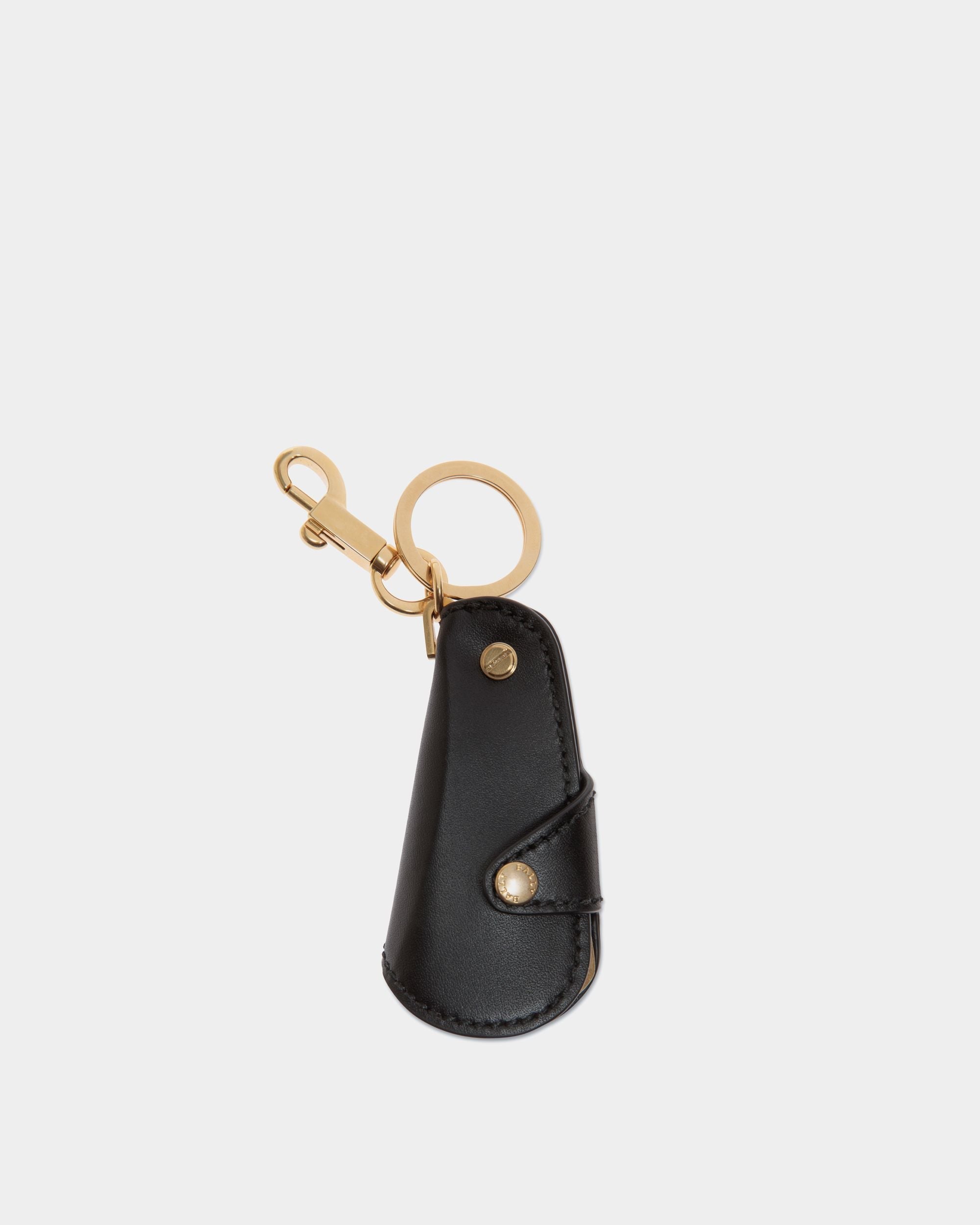 Bally Global - Beckett Keyring in Black Leather - Black