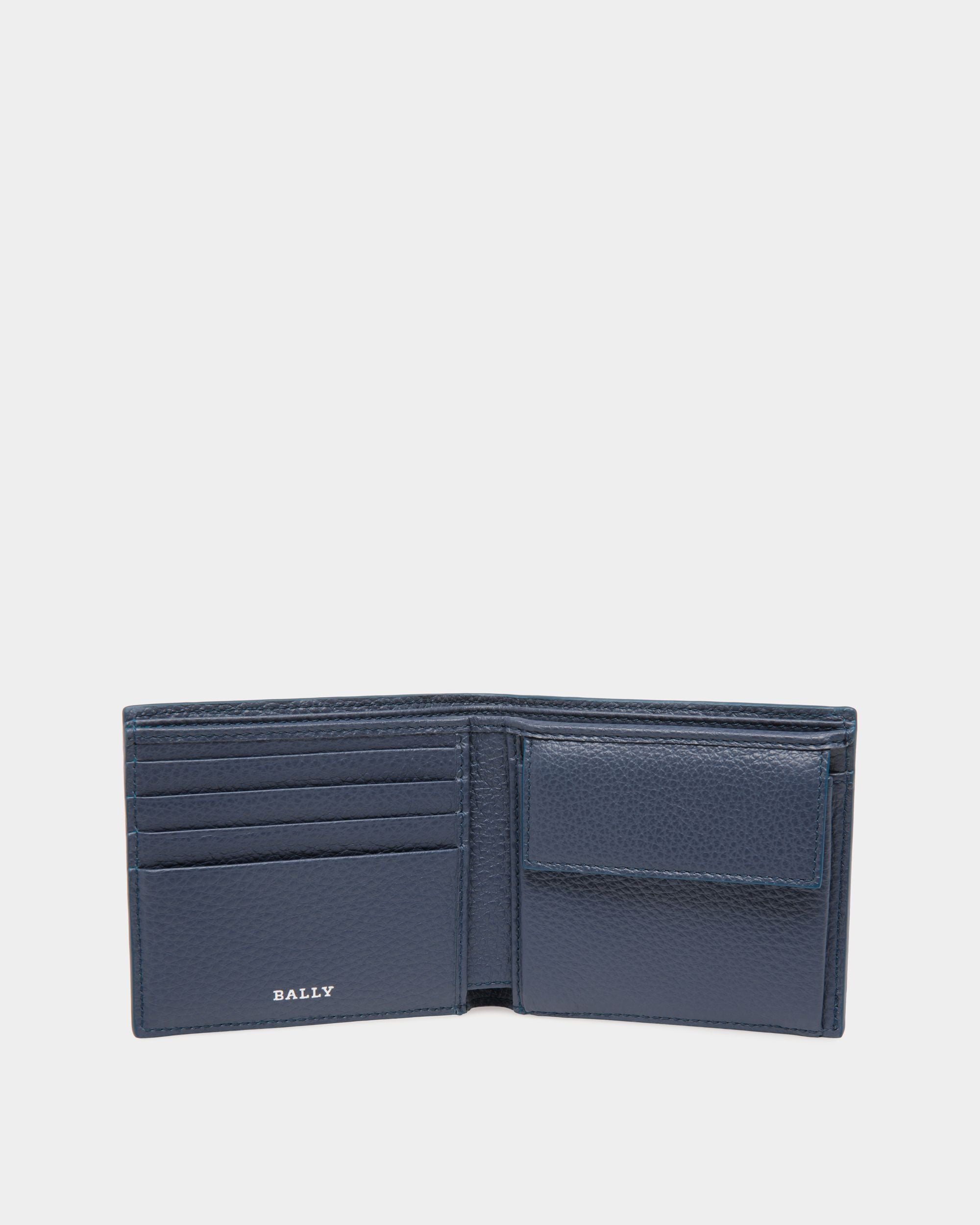Bally Global - Cartera De Piel Repujada Azul - Azul