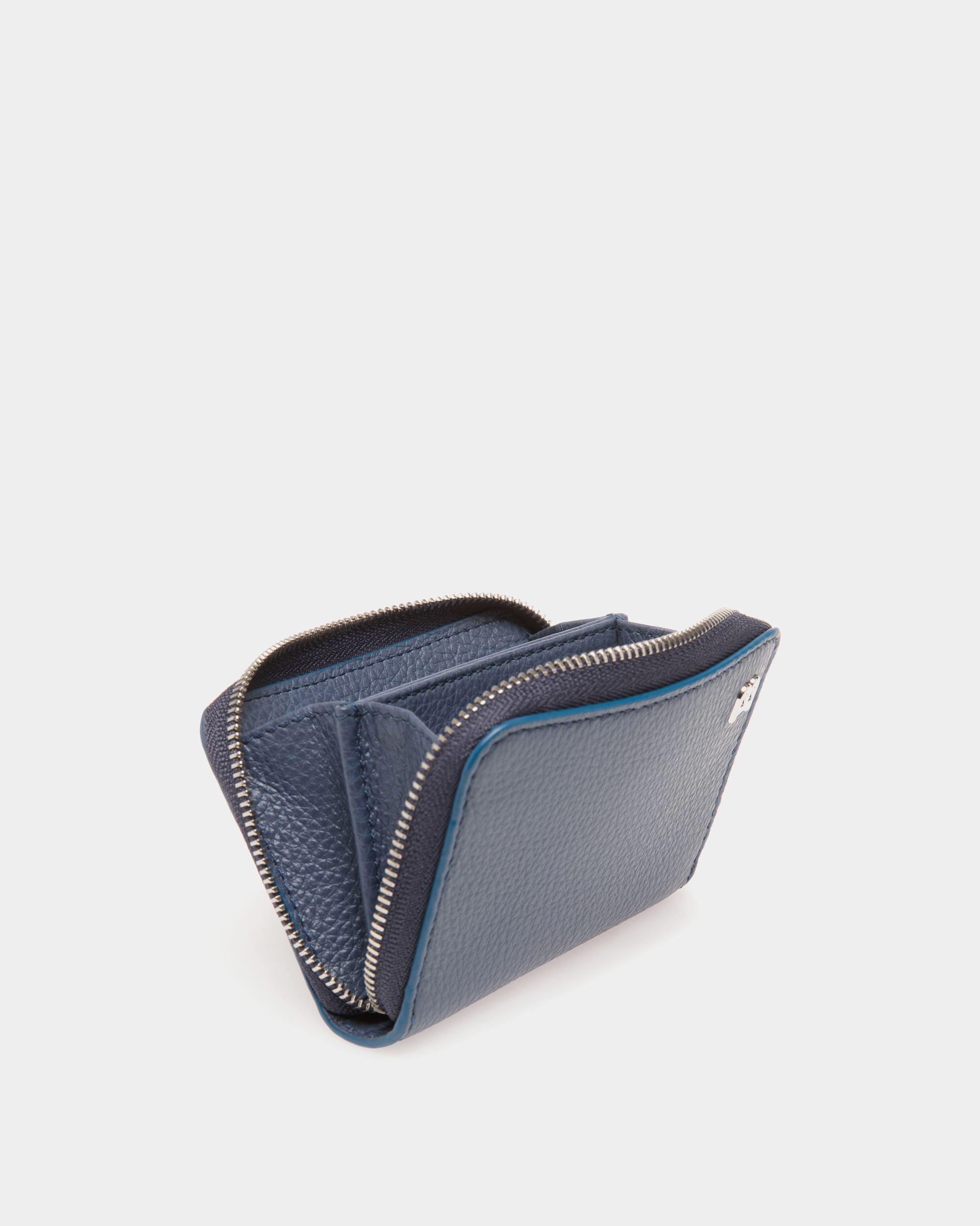 Bally Global - Cartera De Piel Repujada Azul - Azul