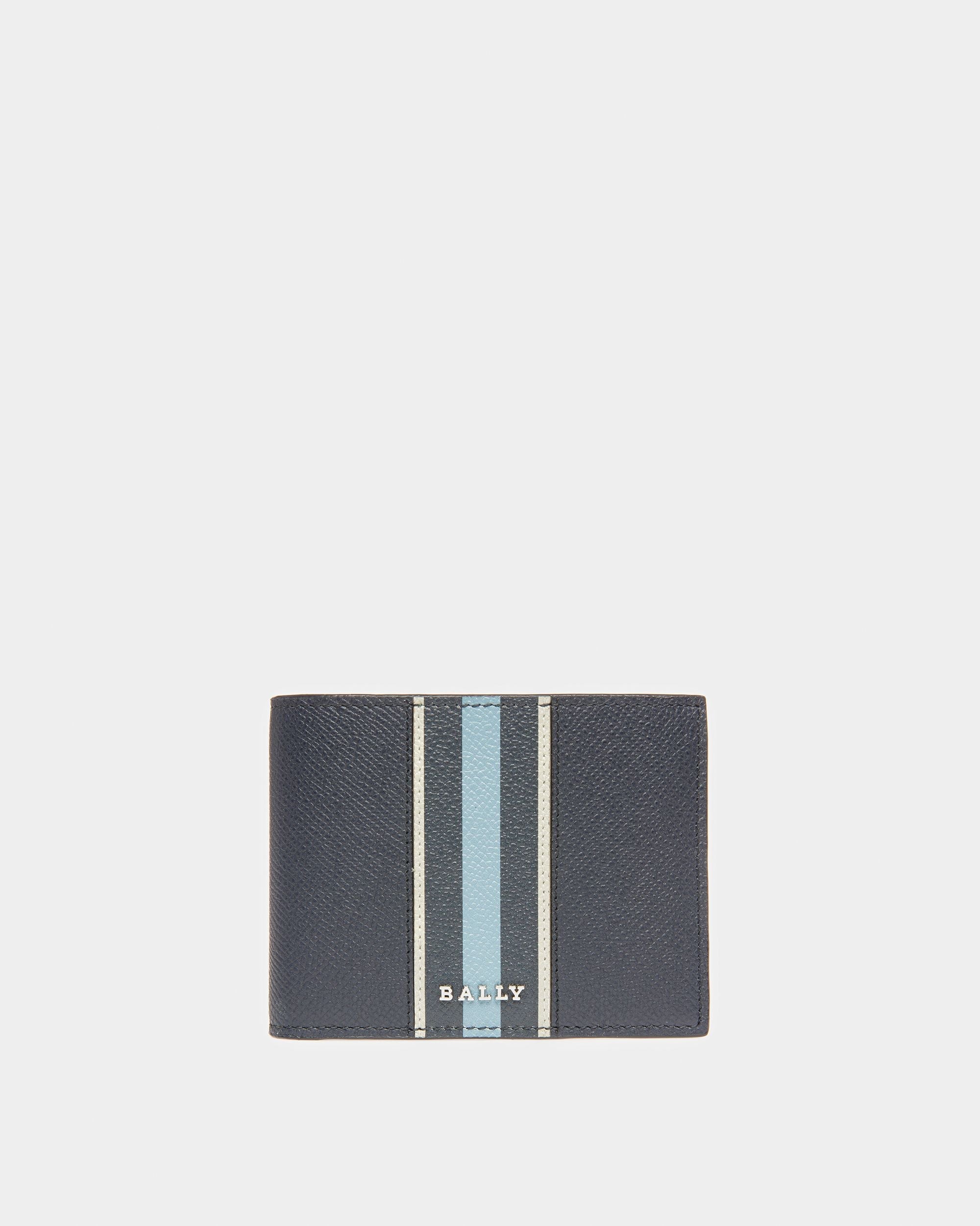 Bally Global - Bevyett Leather Wallet In Midnight Blue And Light Blue - Blue