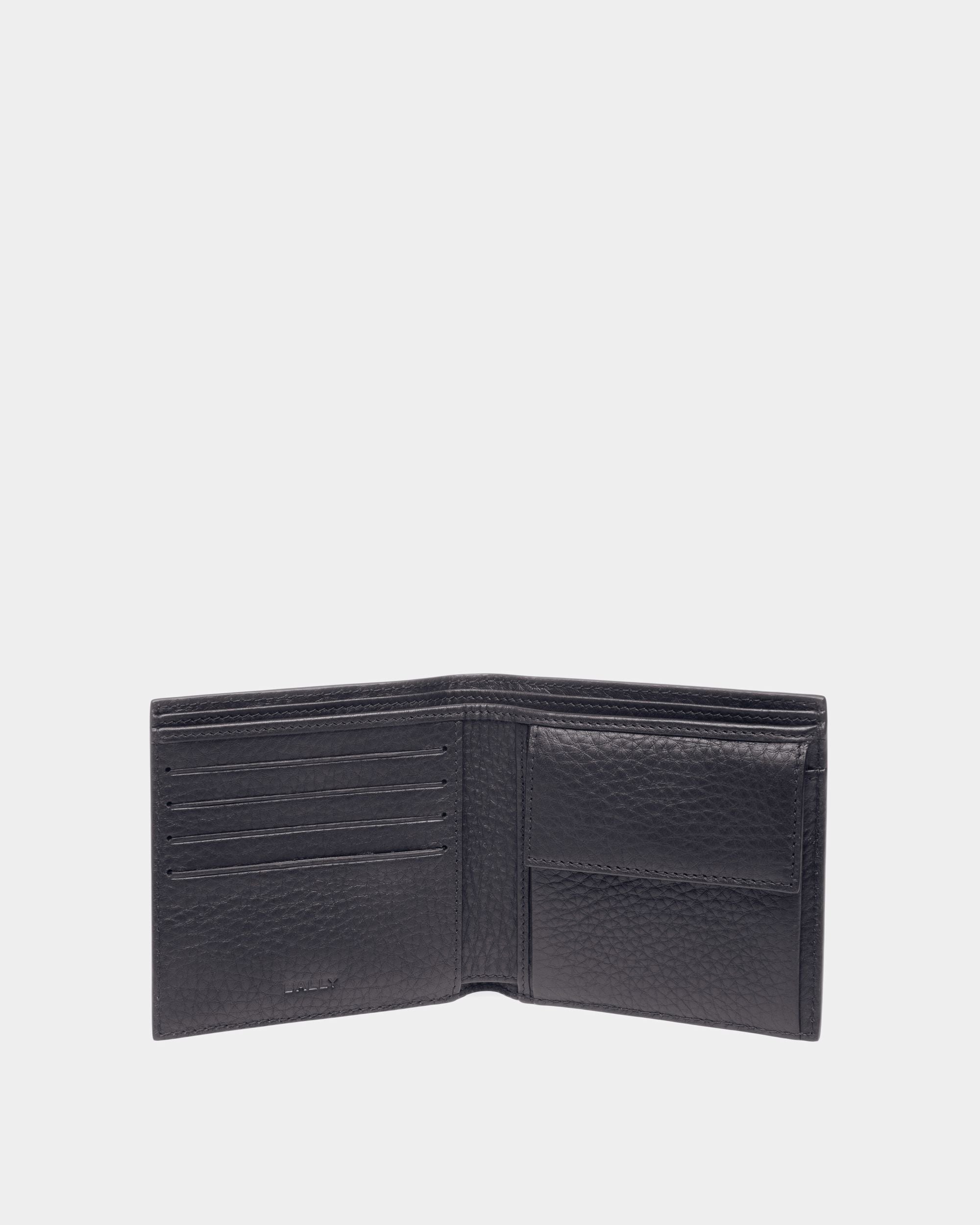 Bally Global - Ribbon ID Coin Wallet In Midnight Leather - Azul