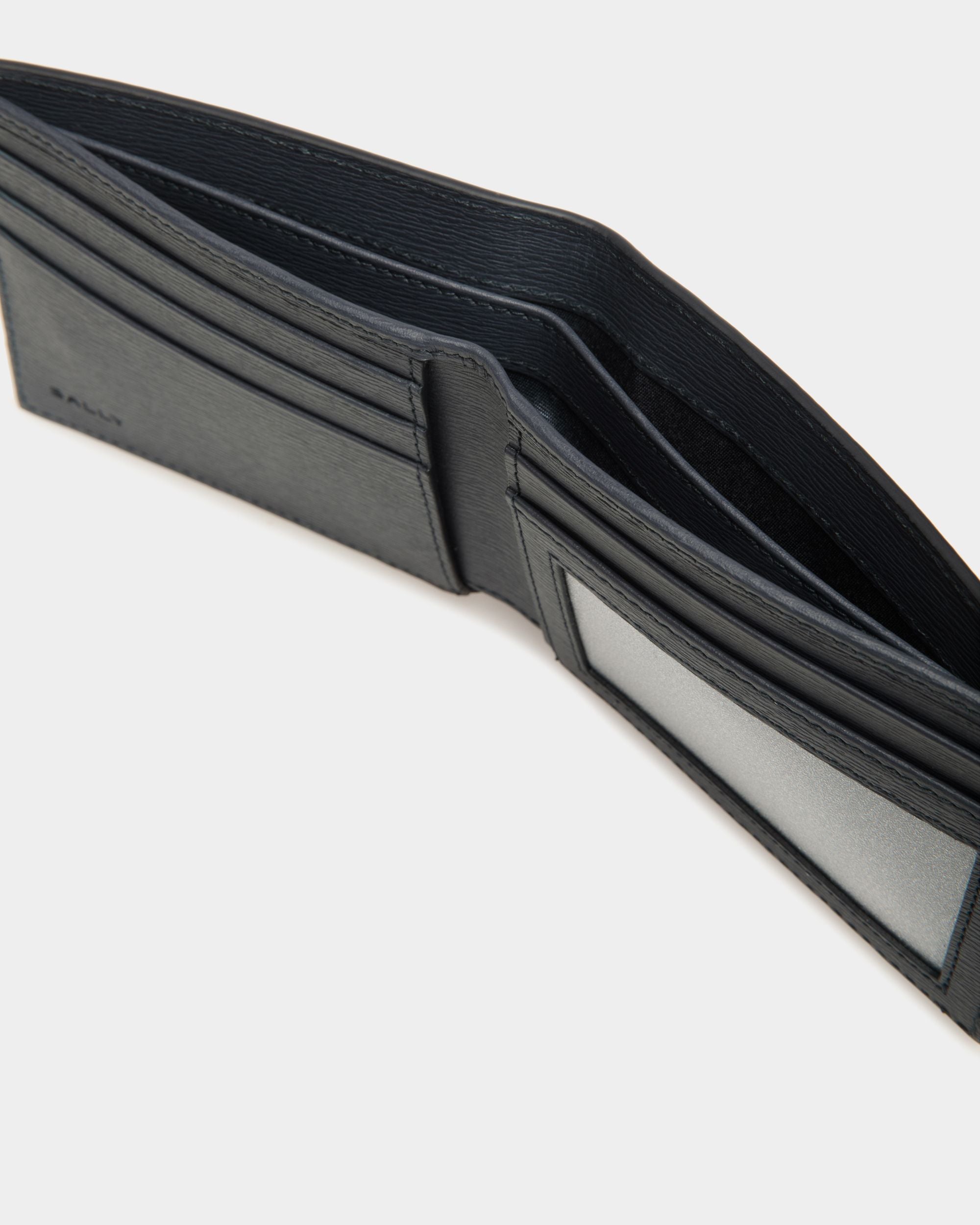 Bally Global - Crossing Bi-Fold Wallet In Midnight Leather - Blue