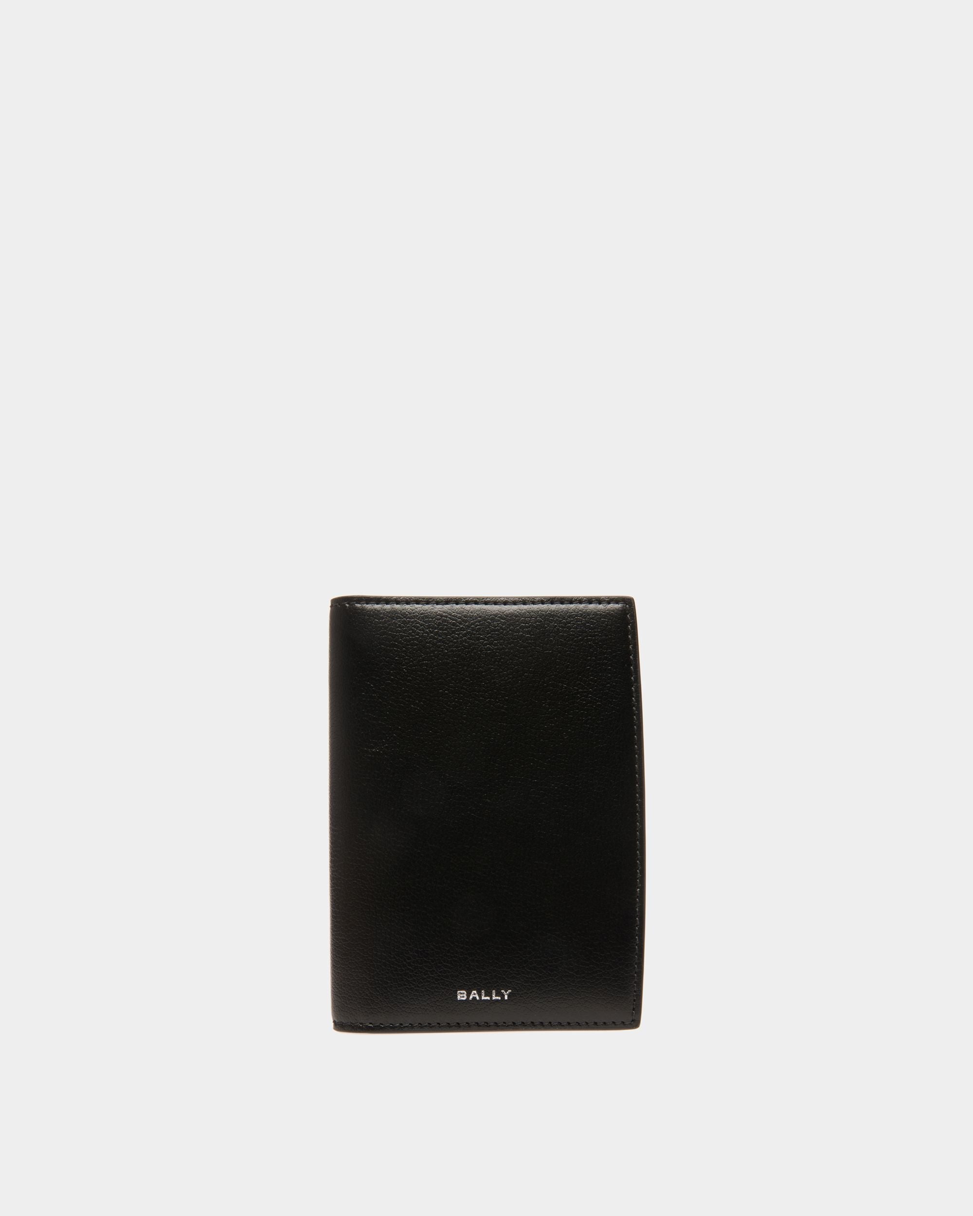 Bally Global - Banque Passport Case In Black Leather - Black