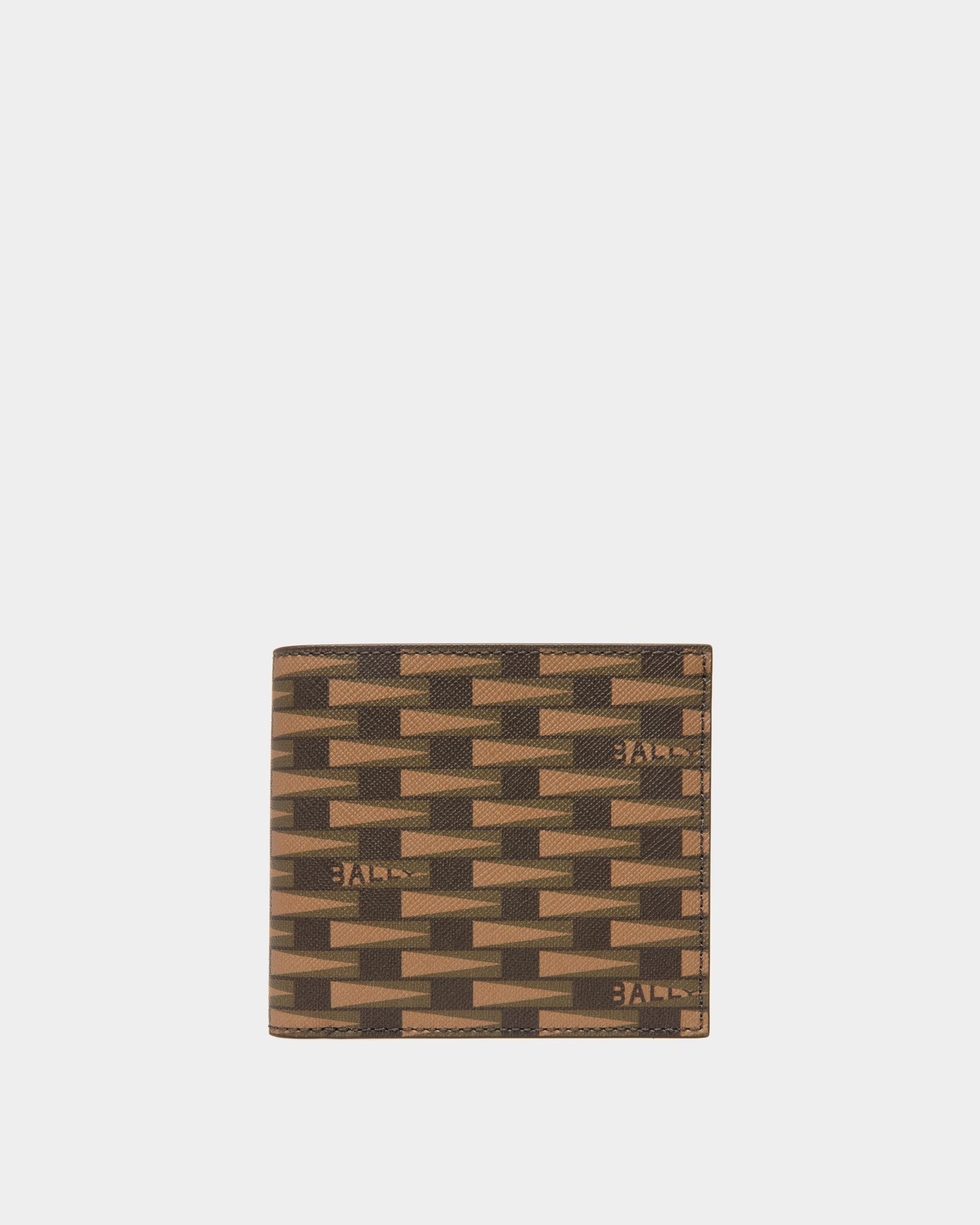 Bally Global - Cartera Pennant De Piel Y Tpu Verde Kelly Y Color Desierto - Marrón