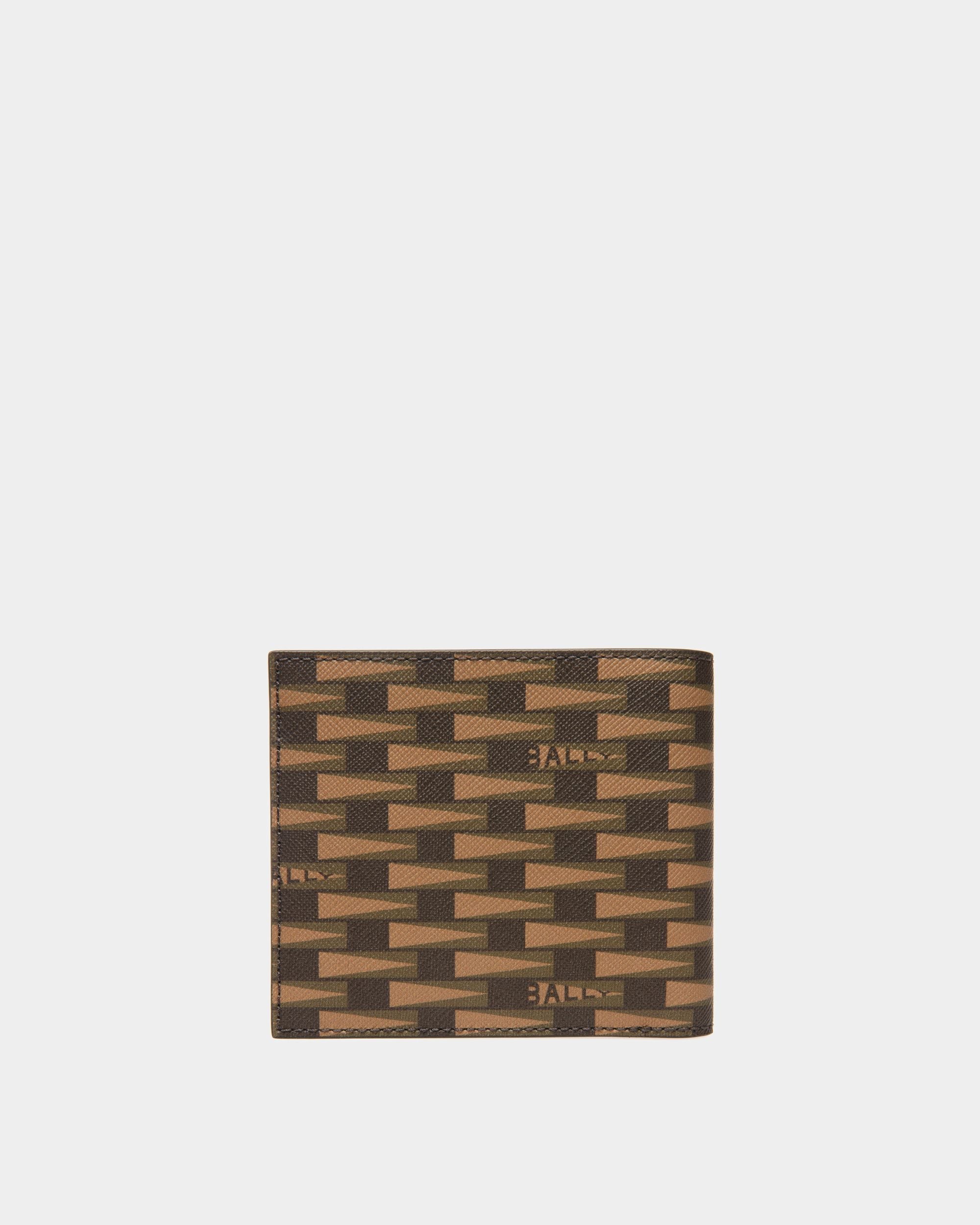 Bally Global - Cartera Pennant De Piel Y Tpu Verde Kelly Y Color Desierto - Marrón