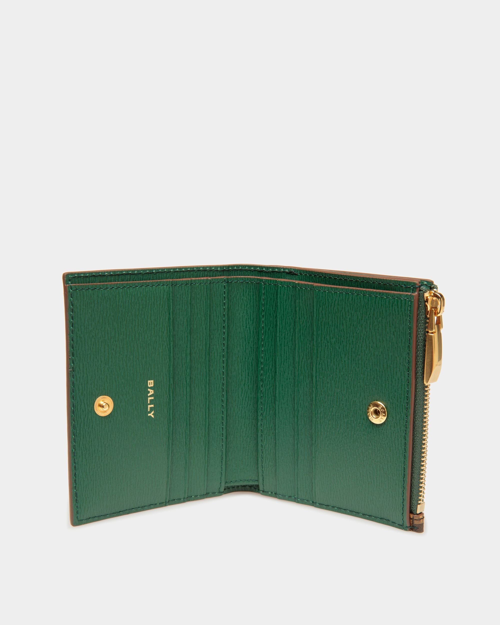 Bally Global - Cartera Pennant De Piel Y Tpu Verde Kelly Y Color Desierto - Marrón