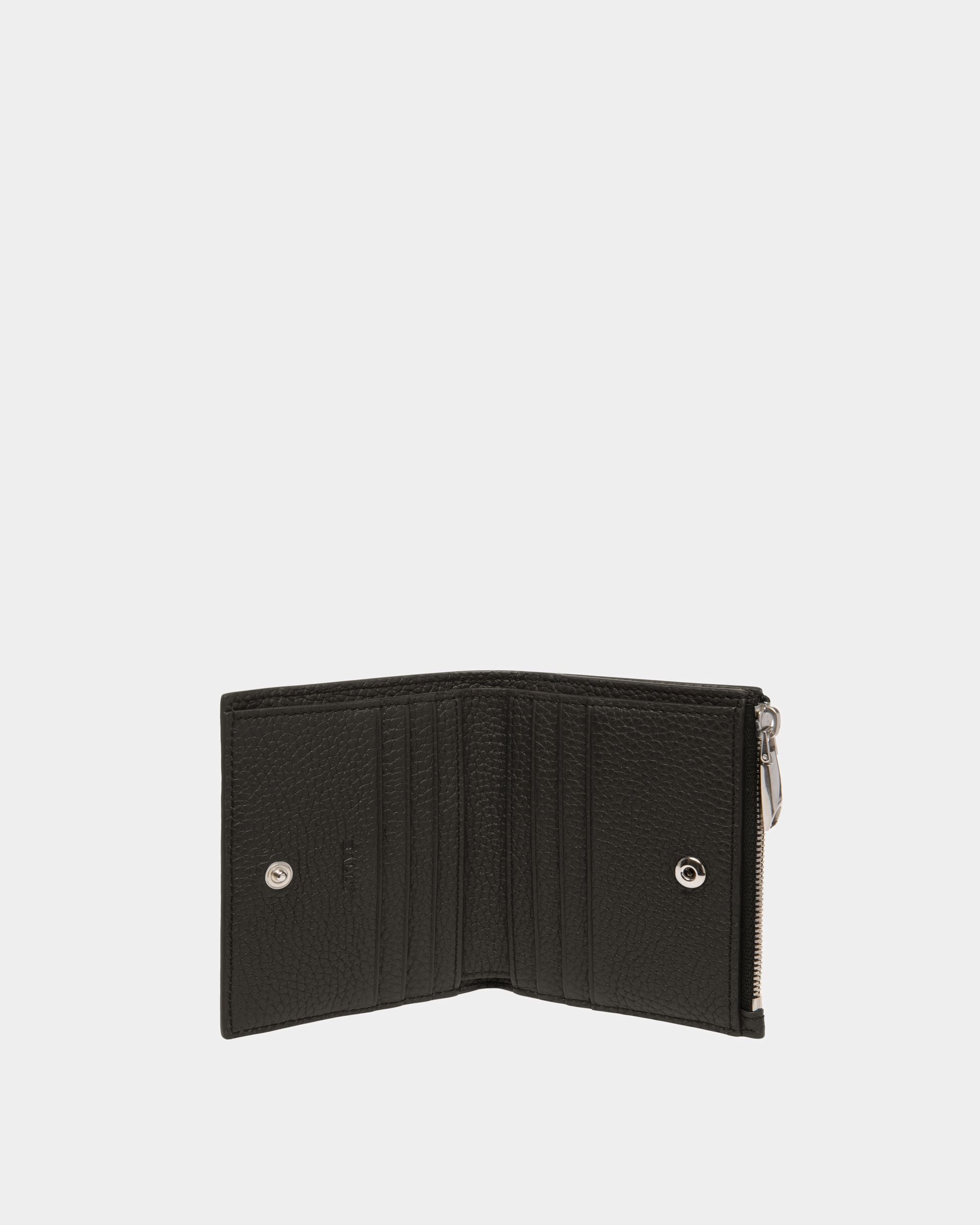Bally Global - Ribbon Wallet In Black Leather - Negro