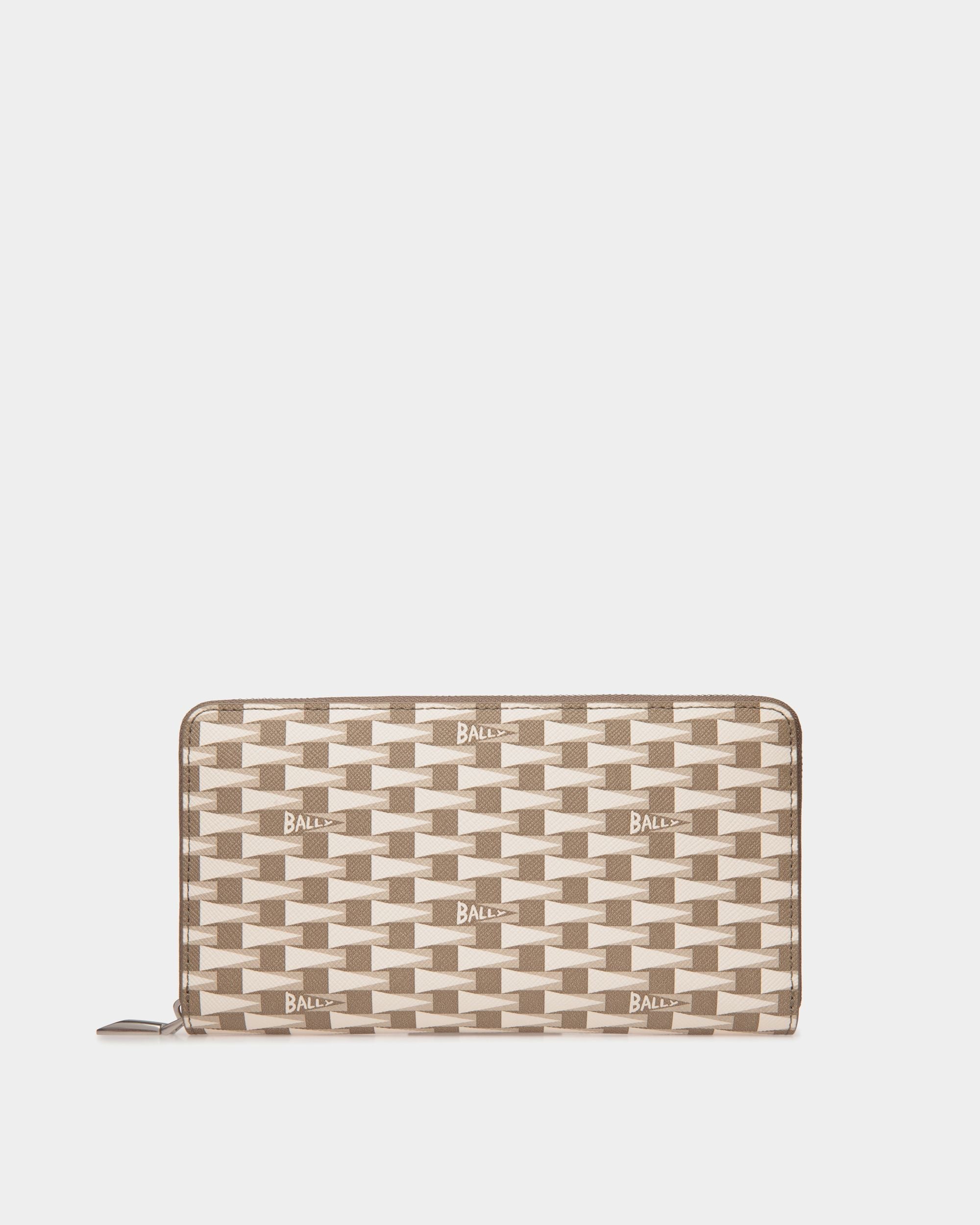 Bally Global - Cartera Pennant Topo Con Cremallera Alrededor - Marrón
