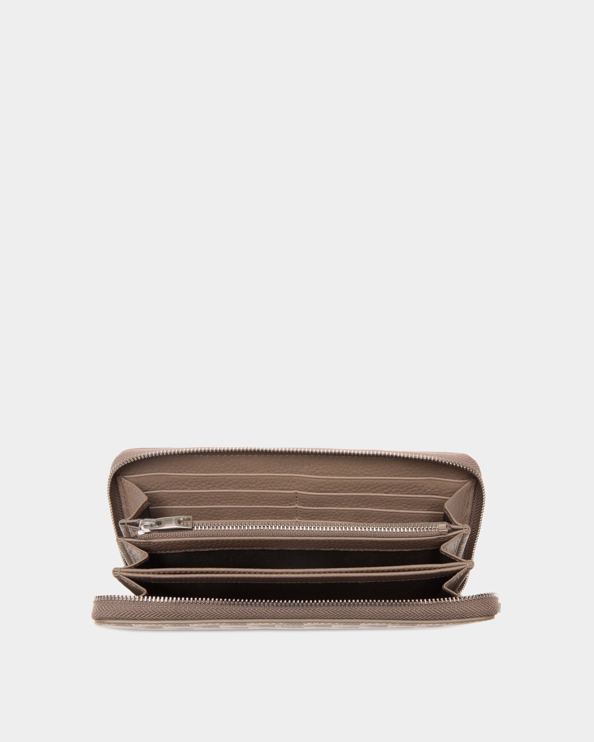 Bally Global - Cartera Pennant Topo Con Cremallera Alrededor - Marrón