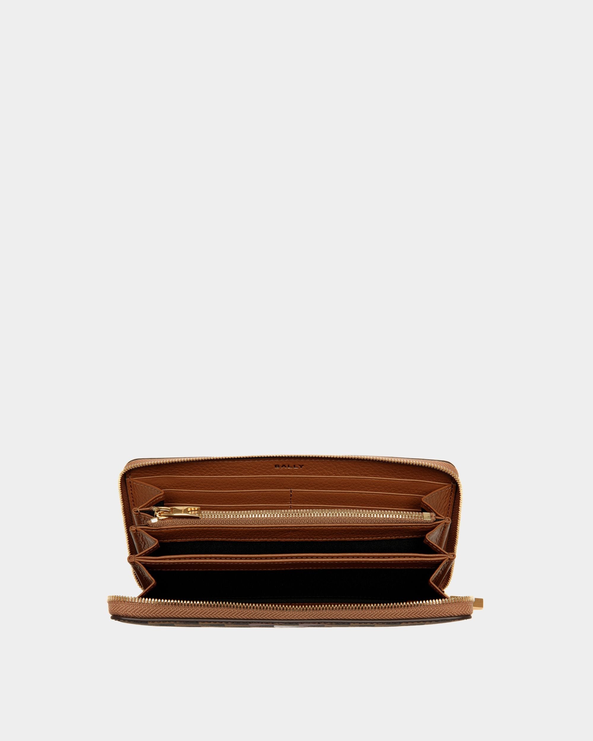 Bally Global - Pennant Zip Around Wallet With in Beige - Beige