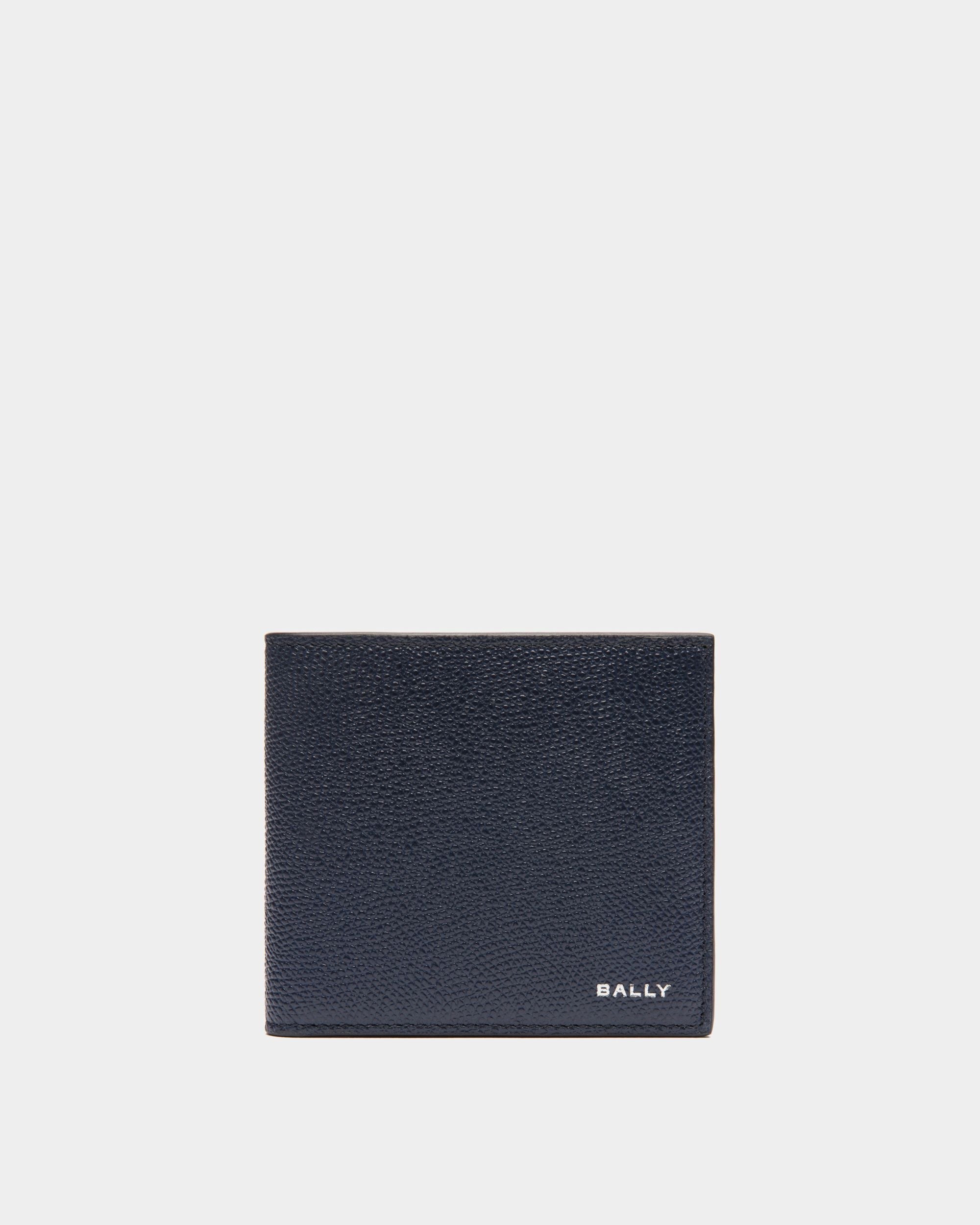 Bally Global - Cartera Plegable Flag De Piel Azul - Azul