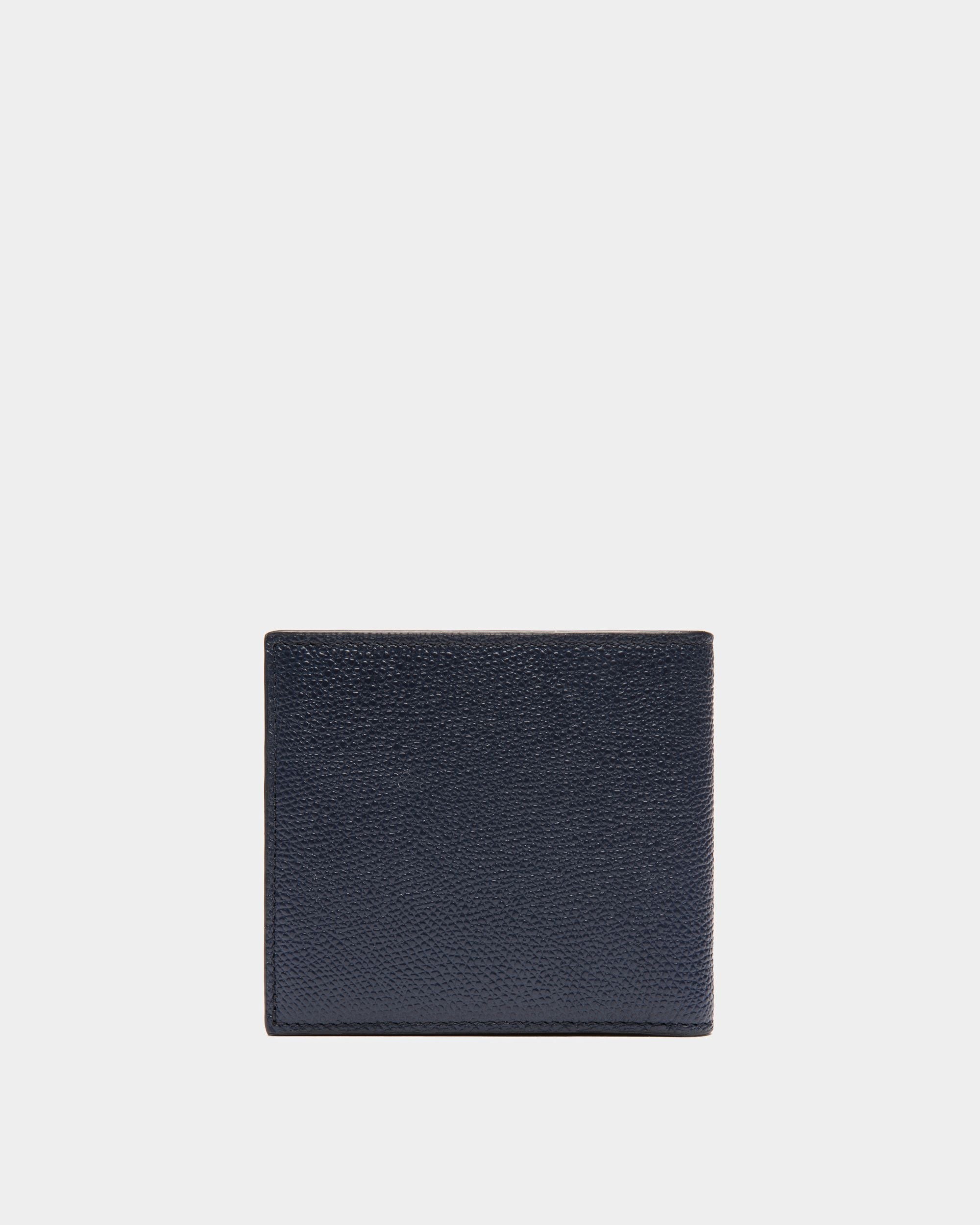 Bally Global - Cartera Plegable Flag De Piel Azul - Azul