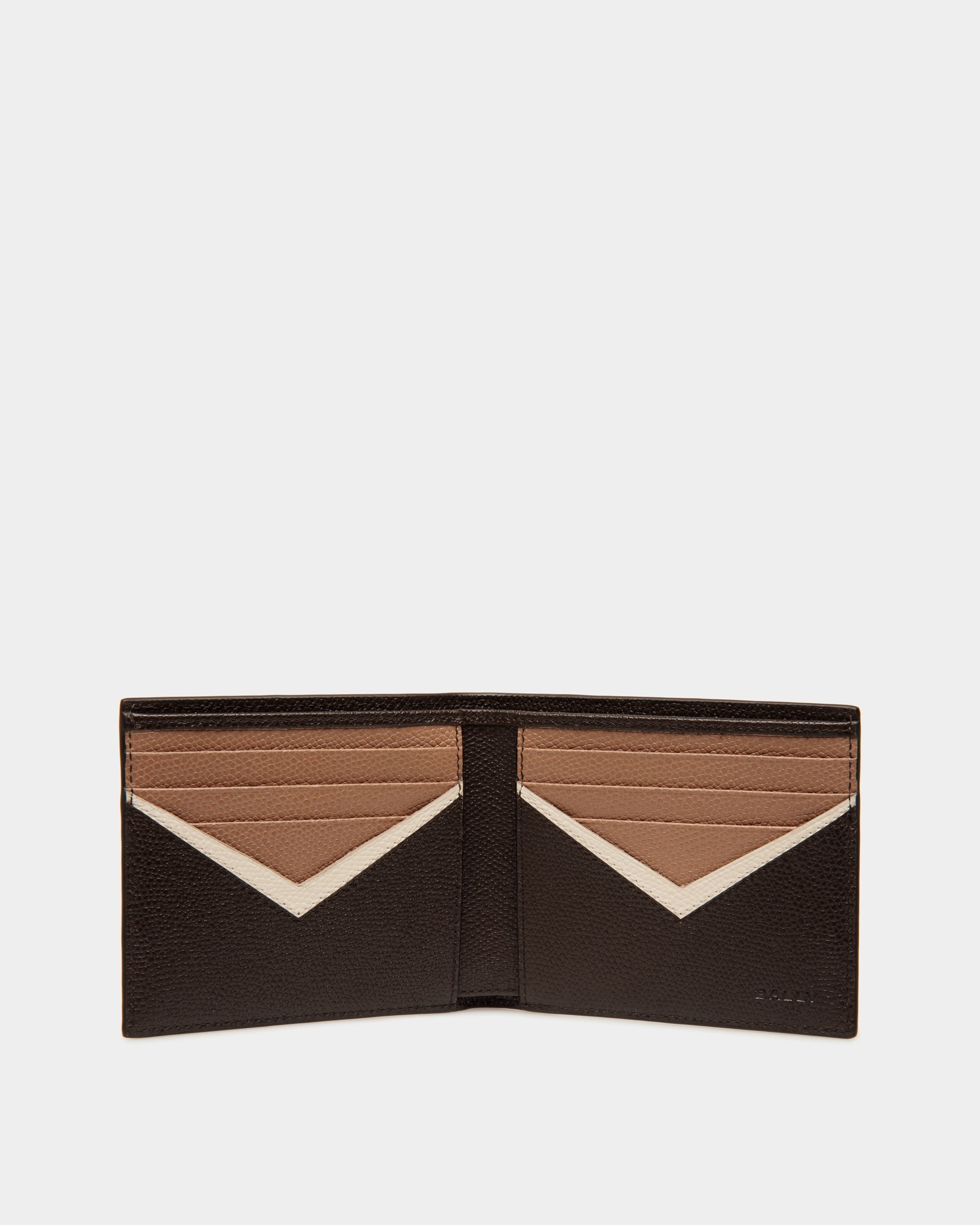 Bally Global - Flag Bifold Wallet in Ebano Leather - Brown