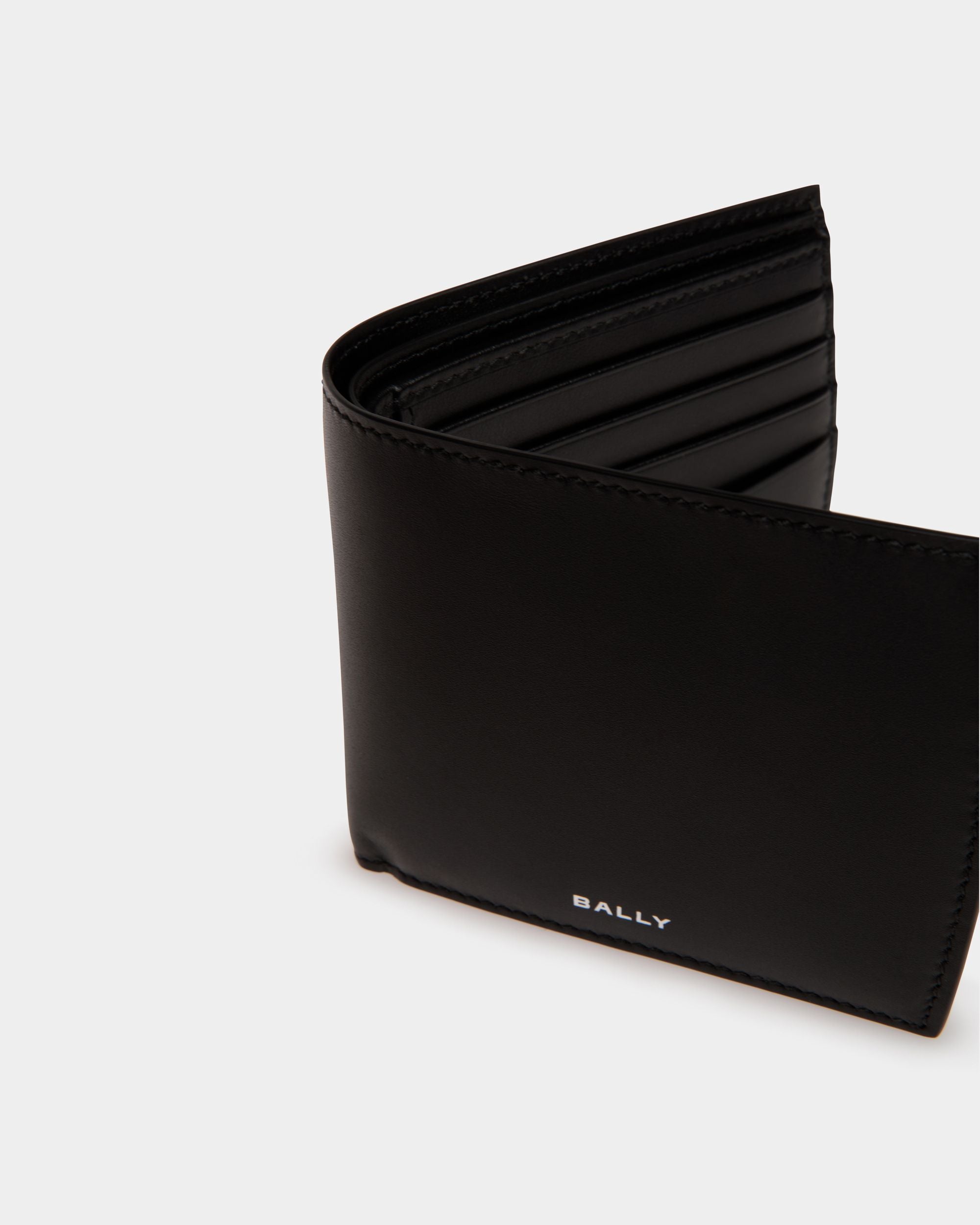 Bally Global - Busy Bally Bifold Wallet in Black Leather - Black