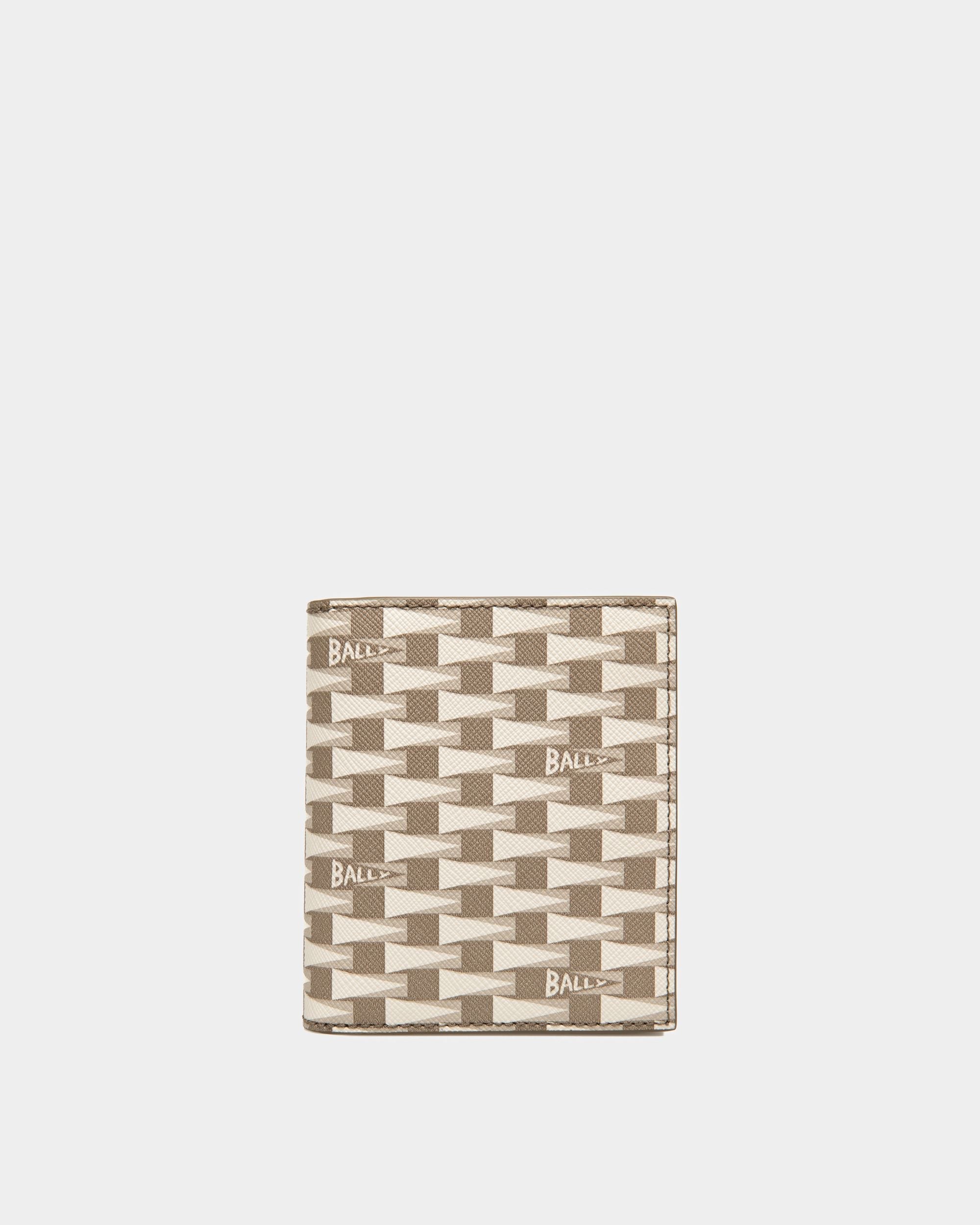 Bally Global - Pennant Trifold Zipped Wallet in TPU - Beige